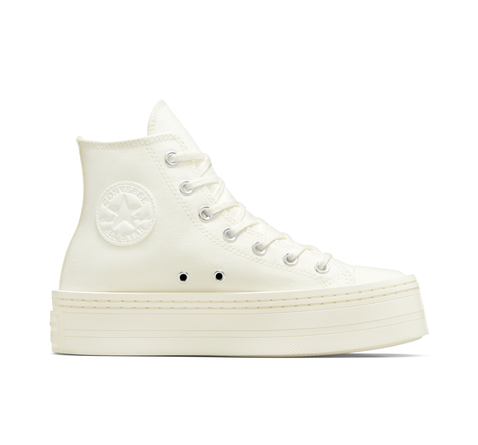 Converse haute blanche cuir femme La Redoute