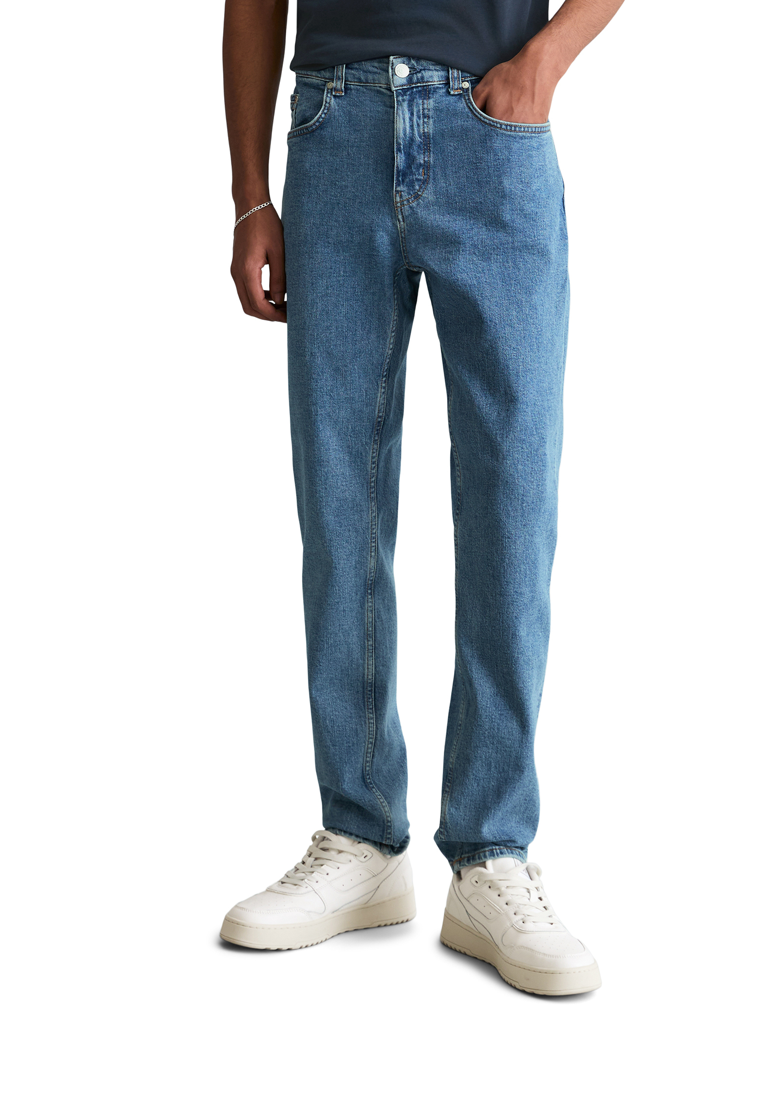 Jeans modèle Aric tapered en coton bio mélangé, MARC O’POLO DENIM