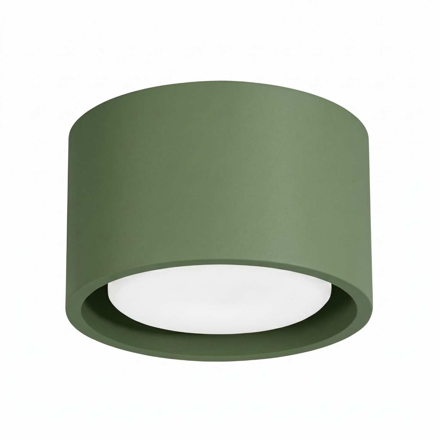 Plafonnier Aluminium Vert Olive Gx53 1 MODO, EDEN