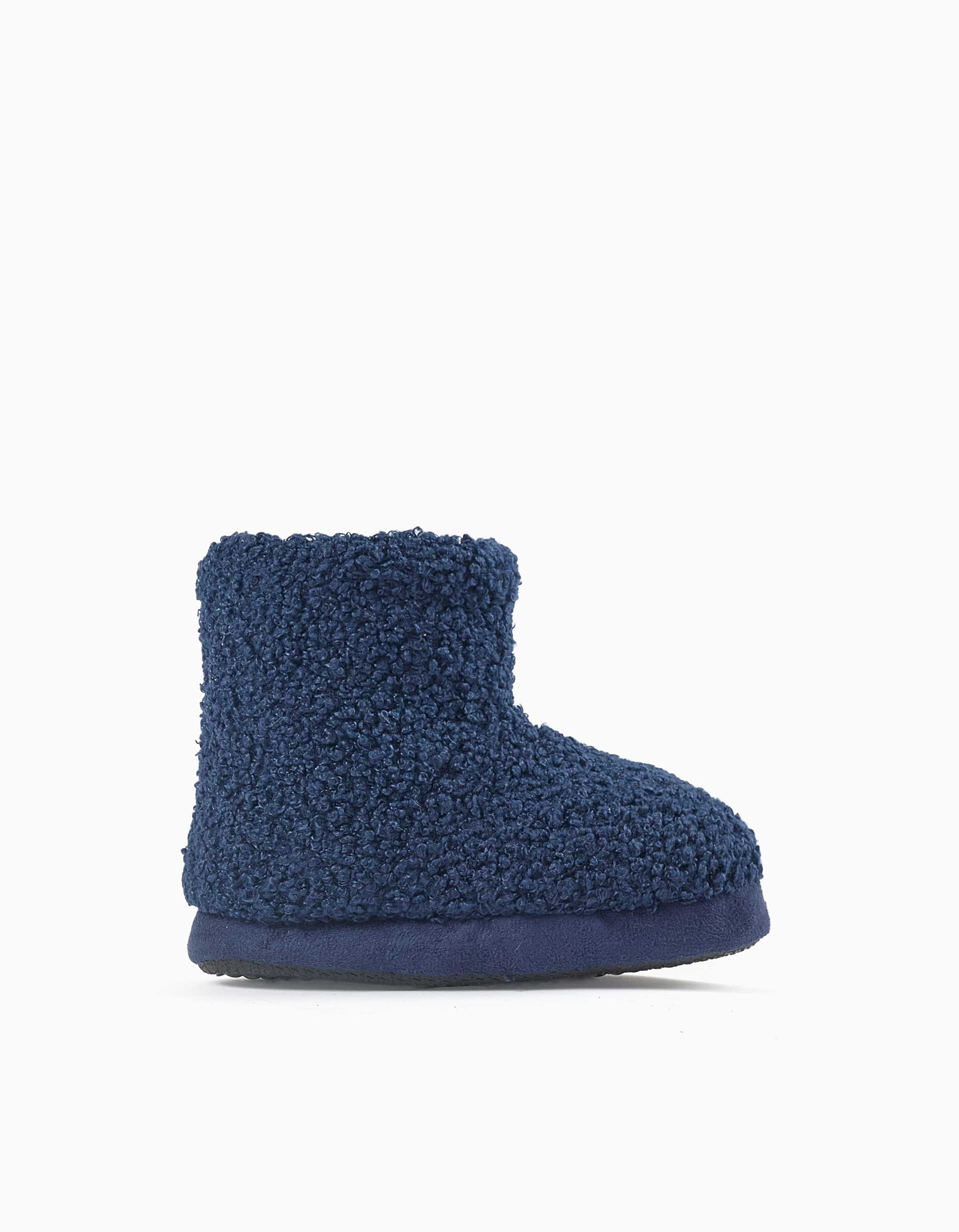 Chaussons montants en sherpa avec semelle antidérapante, ZIPPY