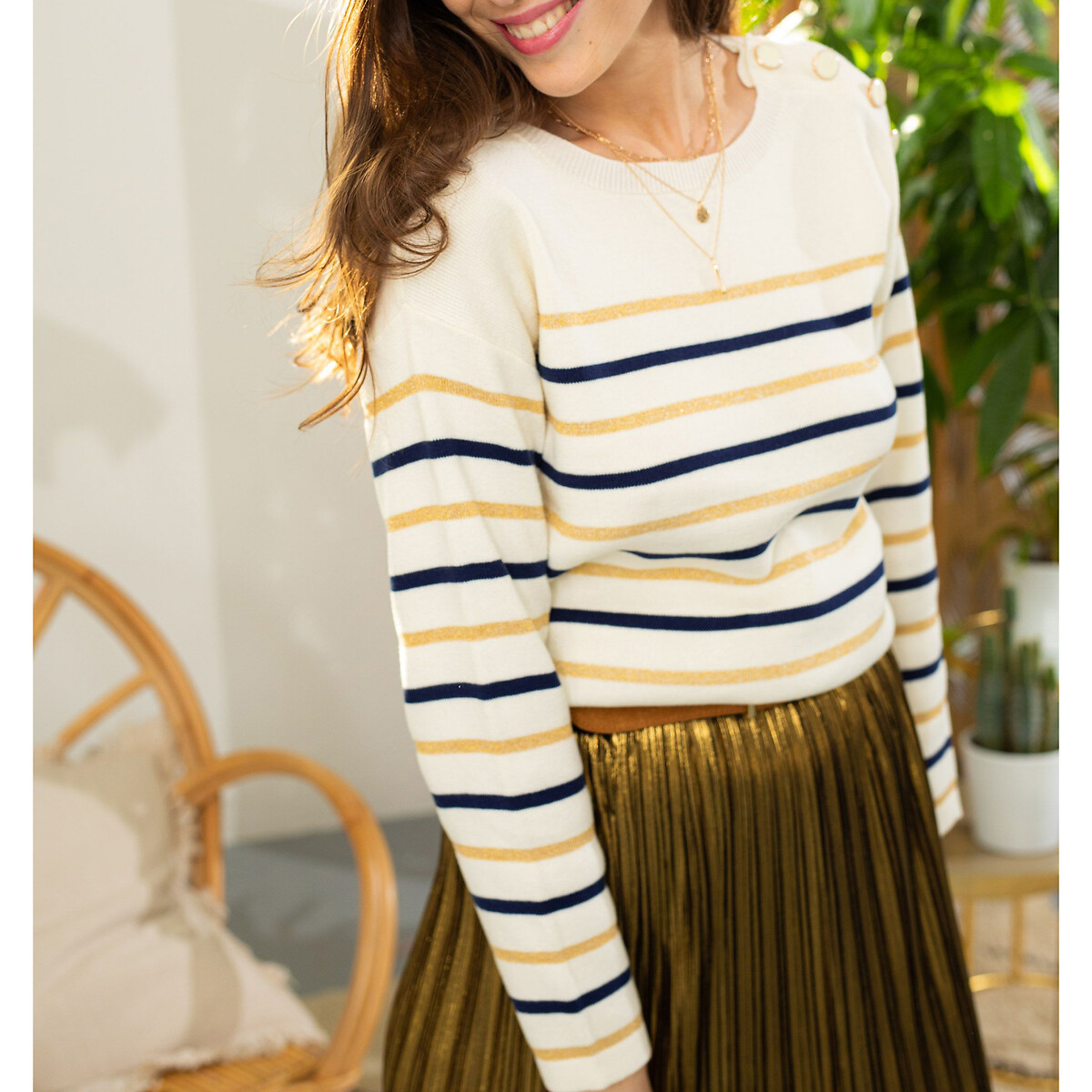 classmate thin average Camisola de gola redonda, em malha fina, às riscas, maribel riscas La Petite Etoile | La Redoute classmate thin average Camisola de gola redonda, em malha fina, às riscas, maribel riscas La Petite Etoile | La Redoute