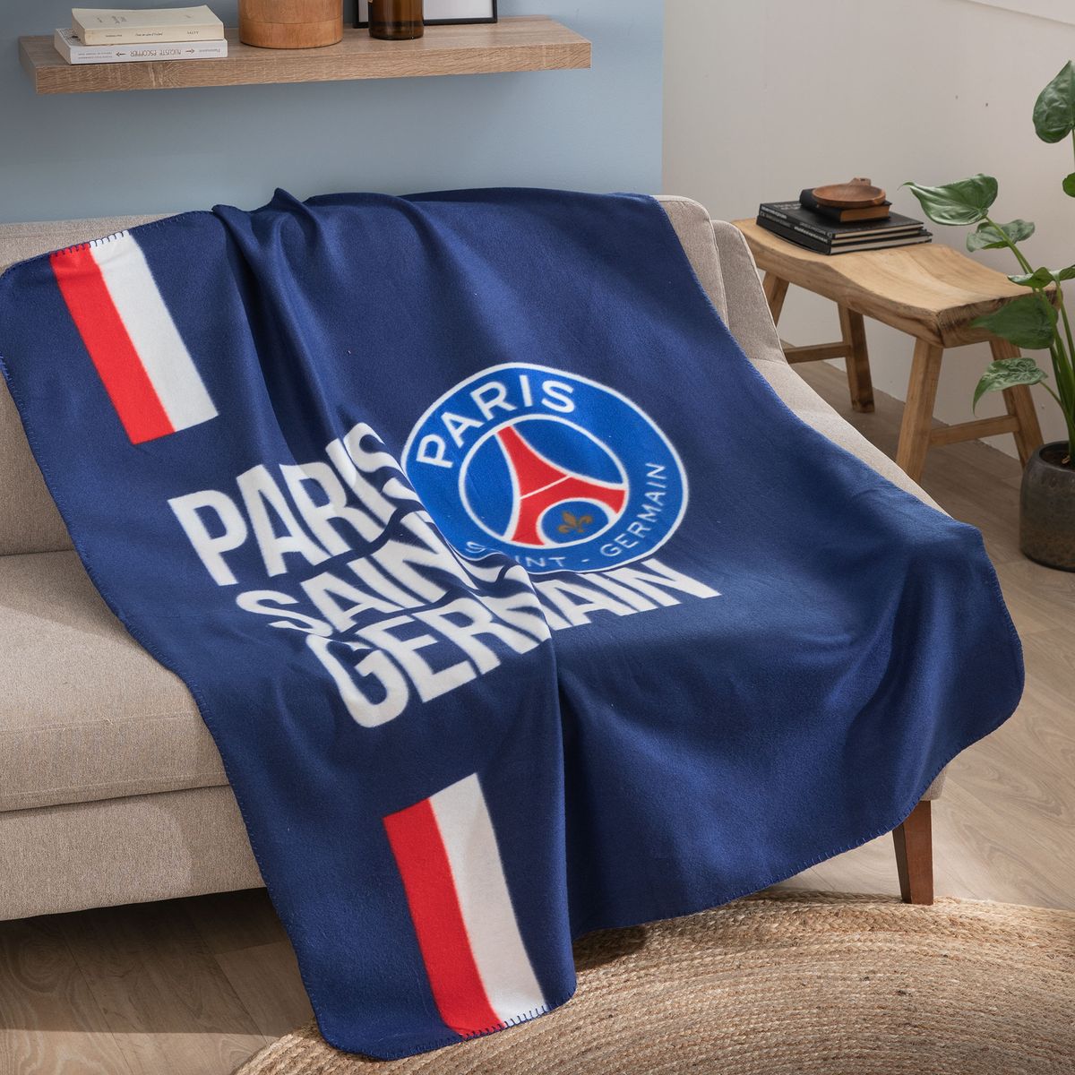 Plaid polaire PSG Paris Saint-Germain 