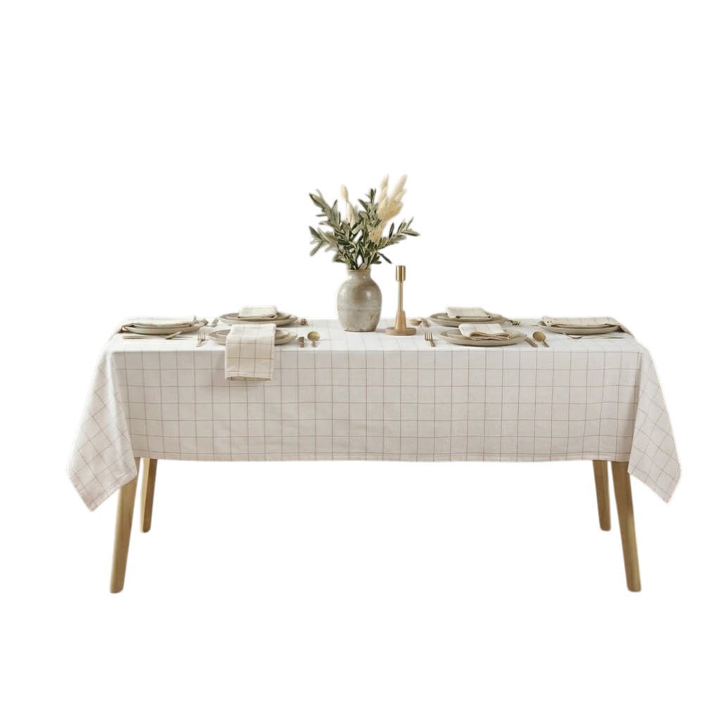 Nappe tisse a carreaux Axelle, EDEN