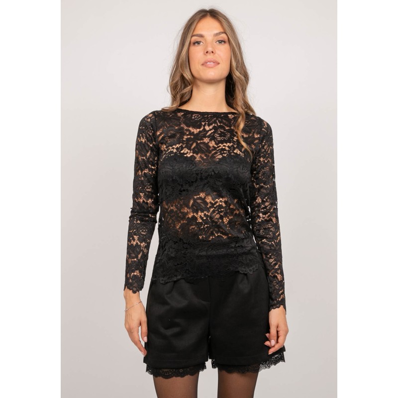 Top Dentelle Manches Longues Fenyssa, DONA LISA