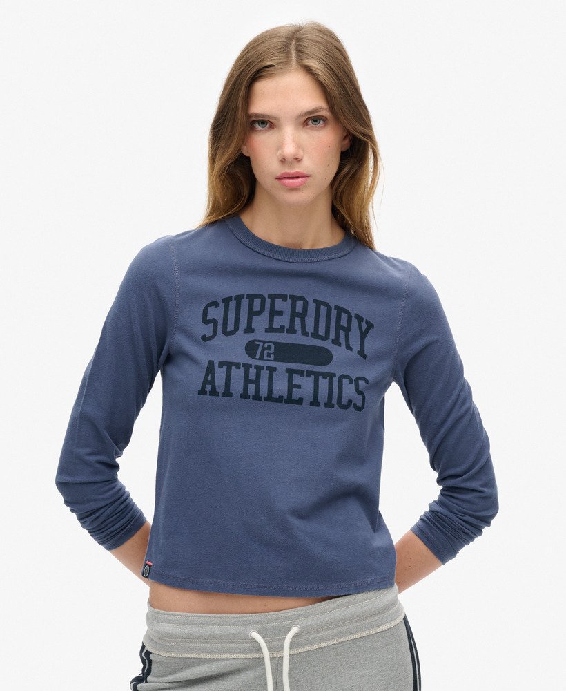 Haut slim à manches longues Athletic Essentials Ringer, SUPERDRY