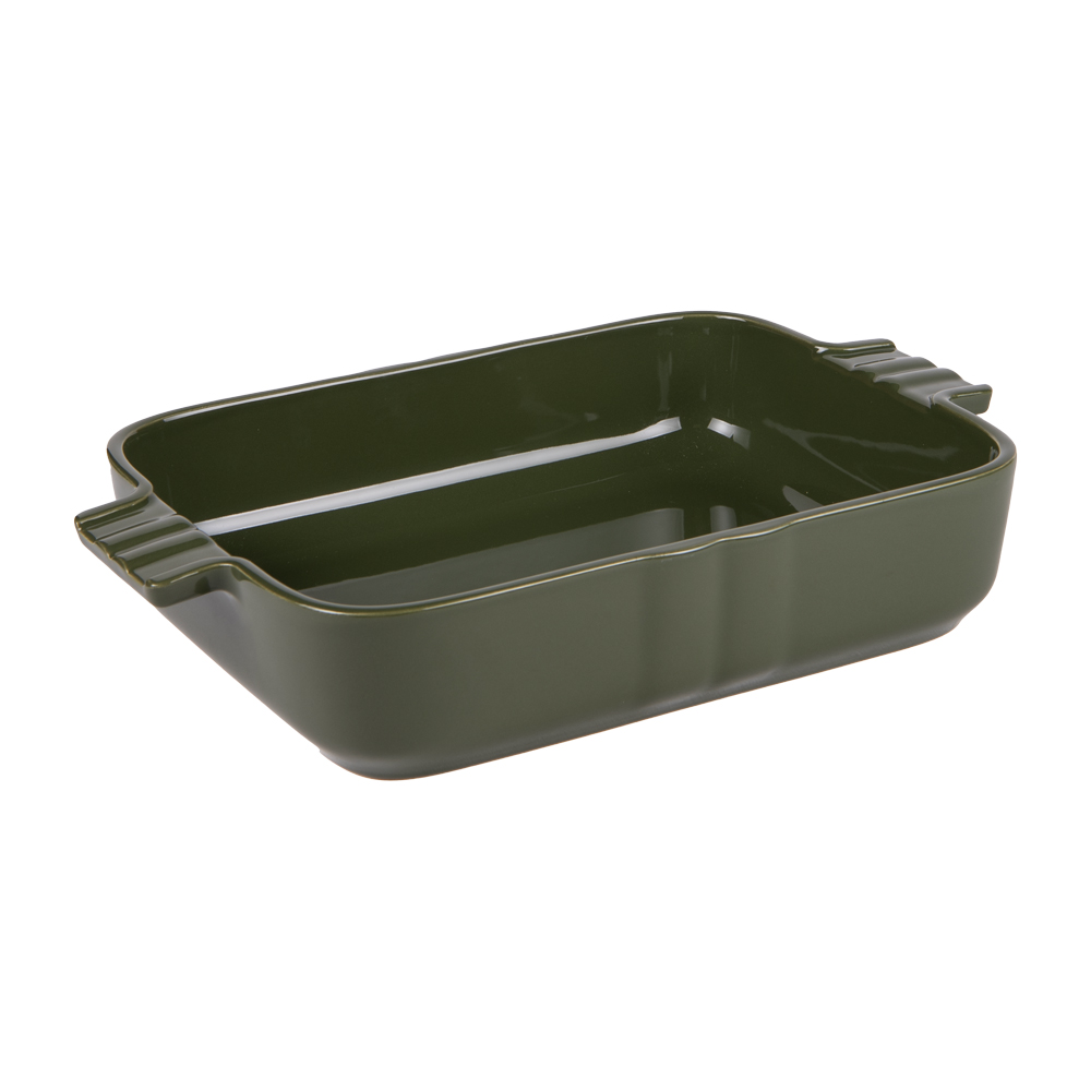Plat kaki Lourmarin 40x27 cm, TABLE PASSION