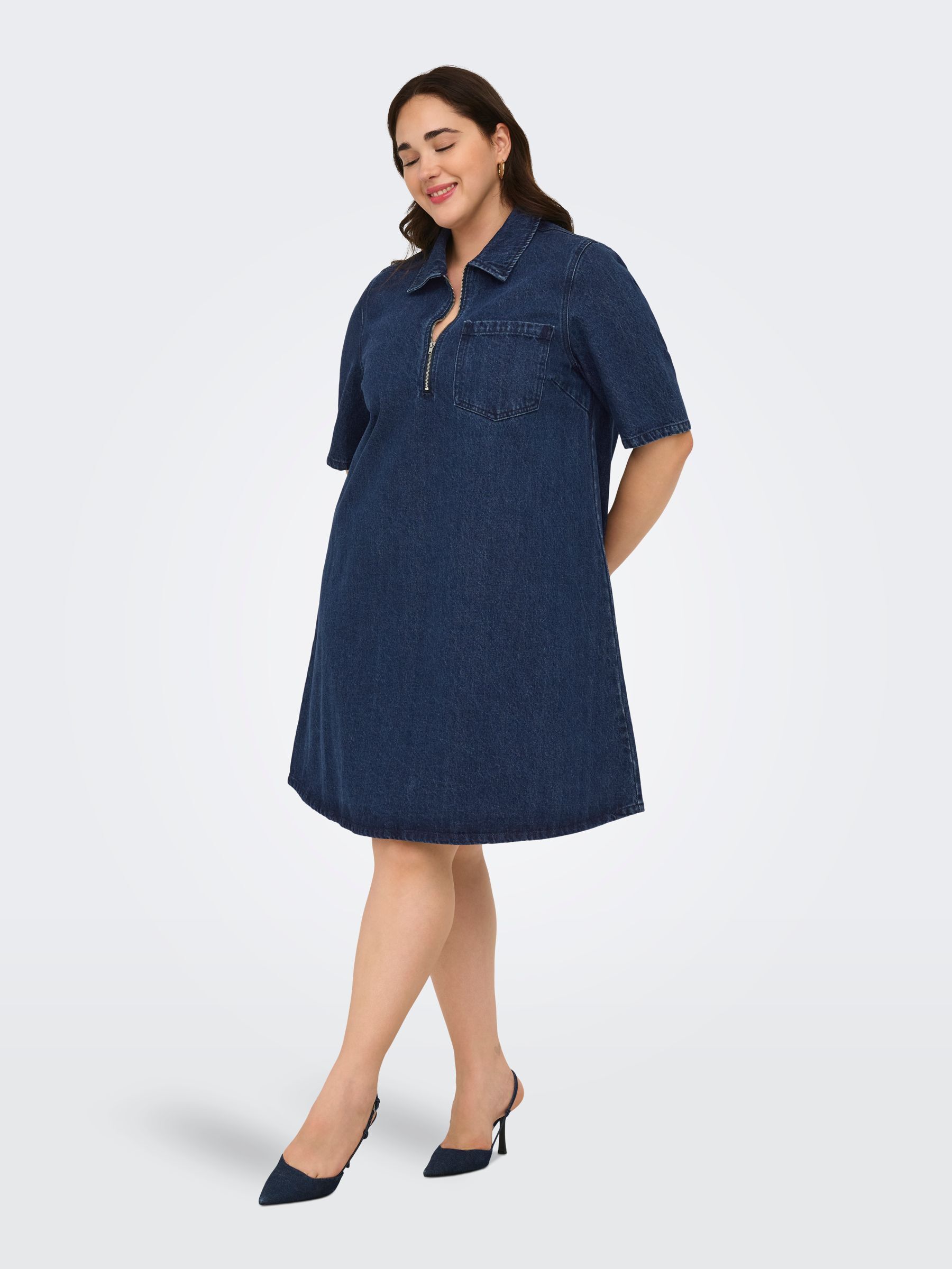 Robe En Denim, ONLY CARMAKOMA