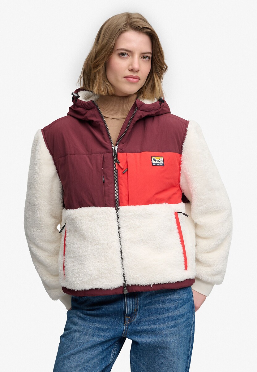 Super Soft Hybrid Full Zip Jacket, SUPERDRY