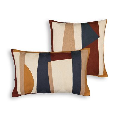 Les Signatures - Scolto Embroidered Cushion Cover LA REDOUTE INTERIEURS