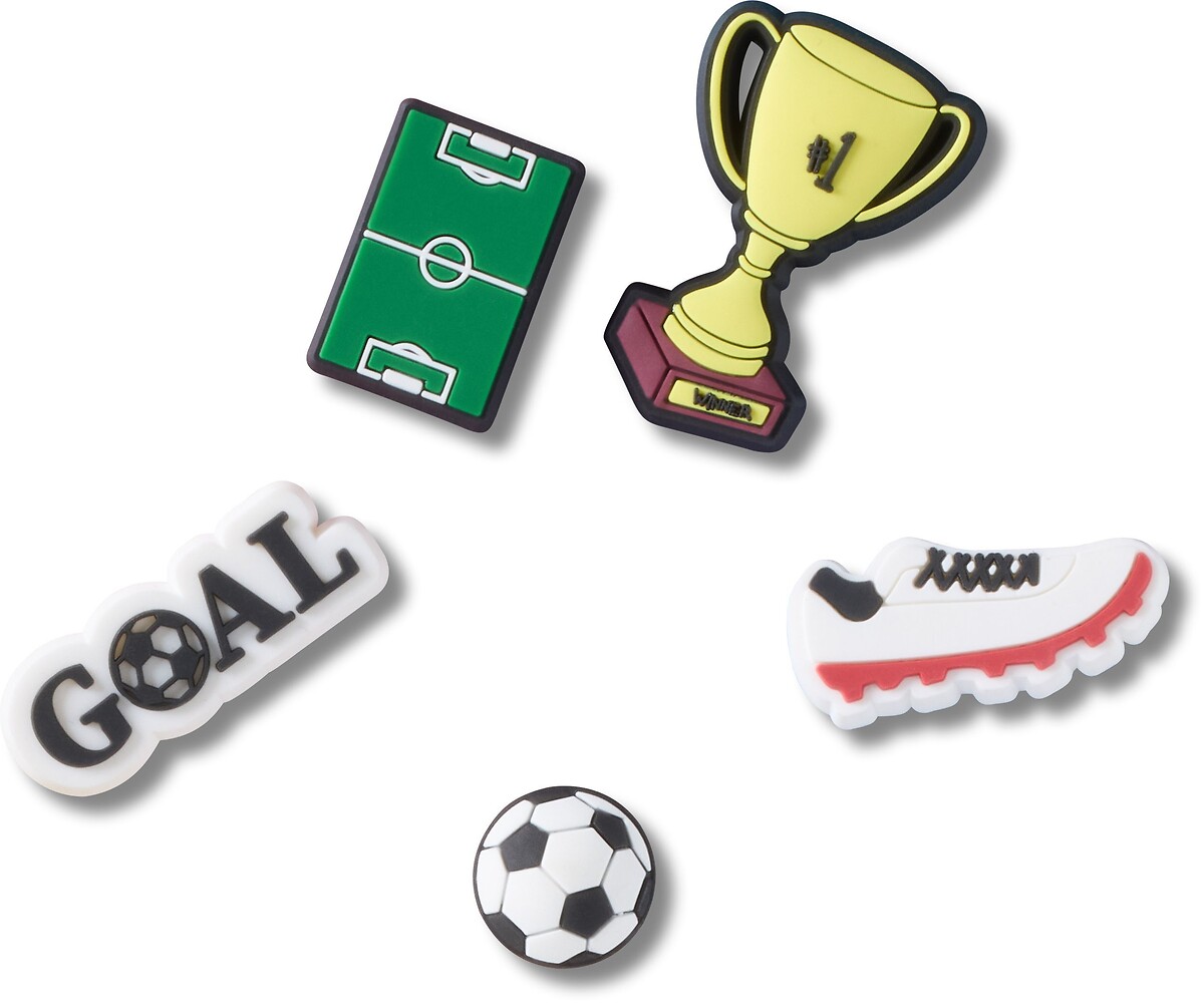 Lot de 5 Jibbitz Football, CROCS