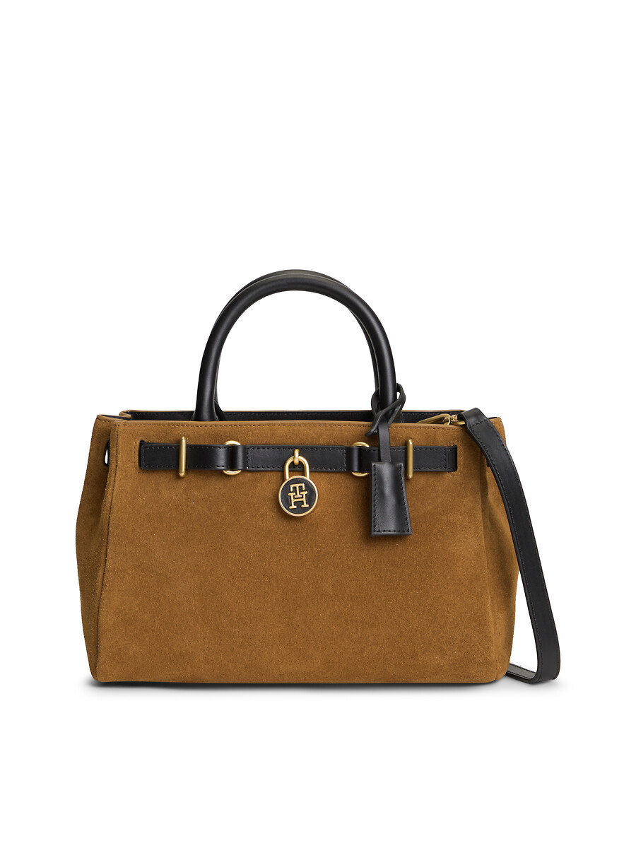 Sac à main en cuir de vachette suède, AMERICAN ICON MINI, TOMMY HILFIGER