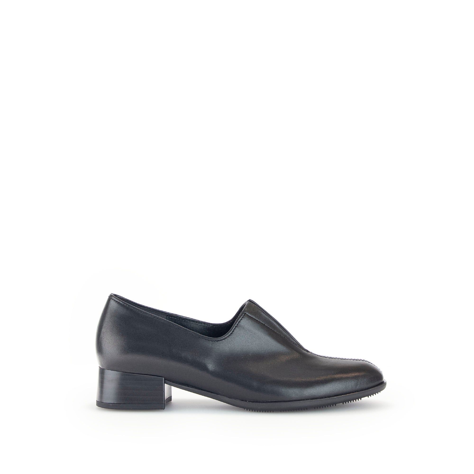 Mocassins en cuir à talon décroché block, GABOR