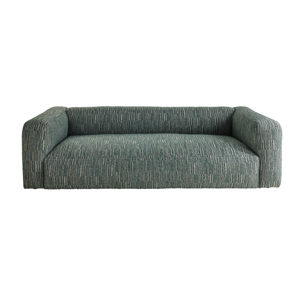 Canapé en tissu vert L252 cm - MADISSON, SIGNATURE