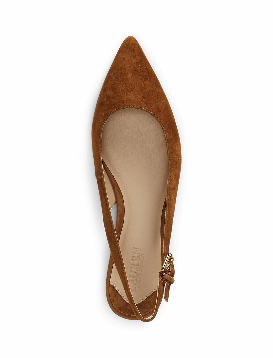 Lauren Ralph Lauren Bailarinas de ante con talón abierto Londyn — photo 4