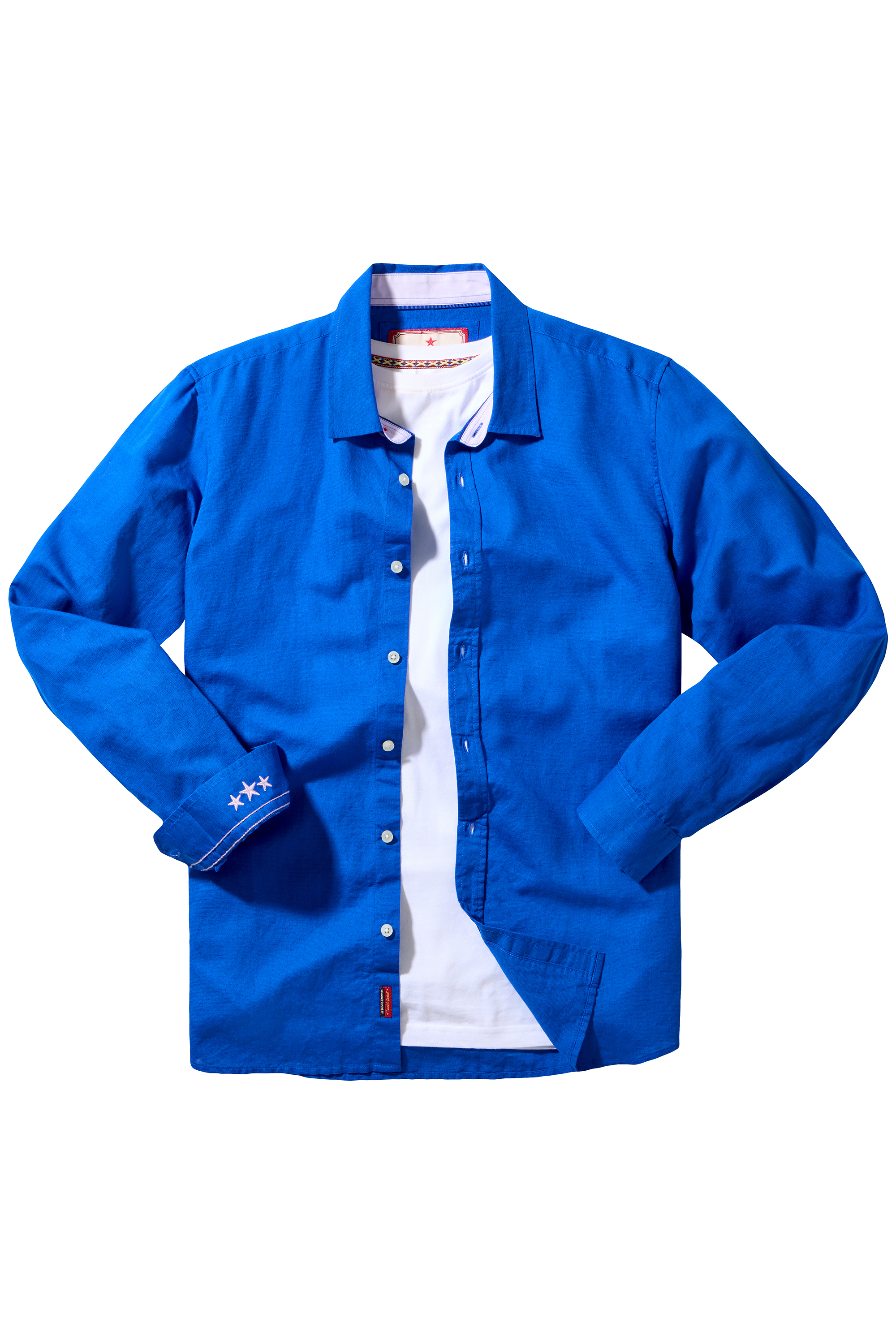 Chemise à manches longues en mélange de lin, JOE BROWNS