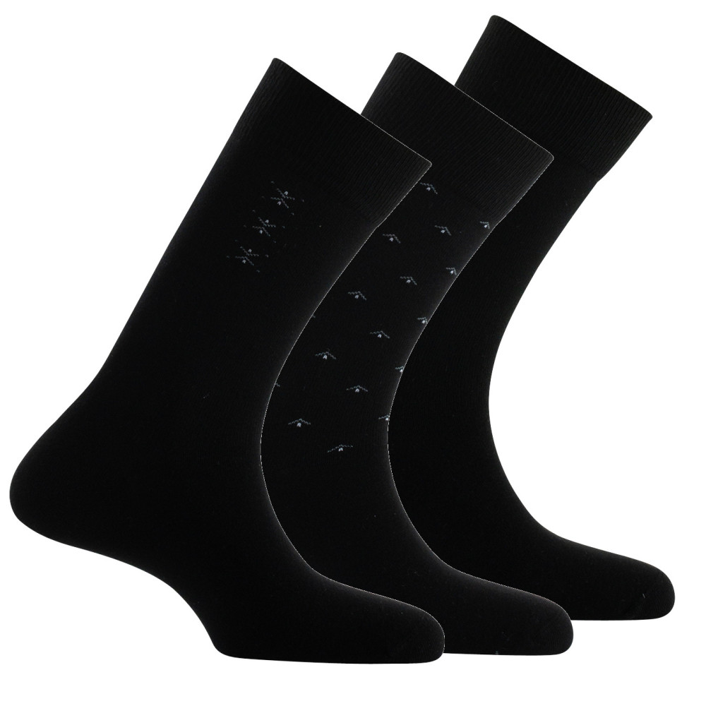 Lot de 3 paires de mi-chaussettes en coton assorties, KINDY