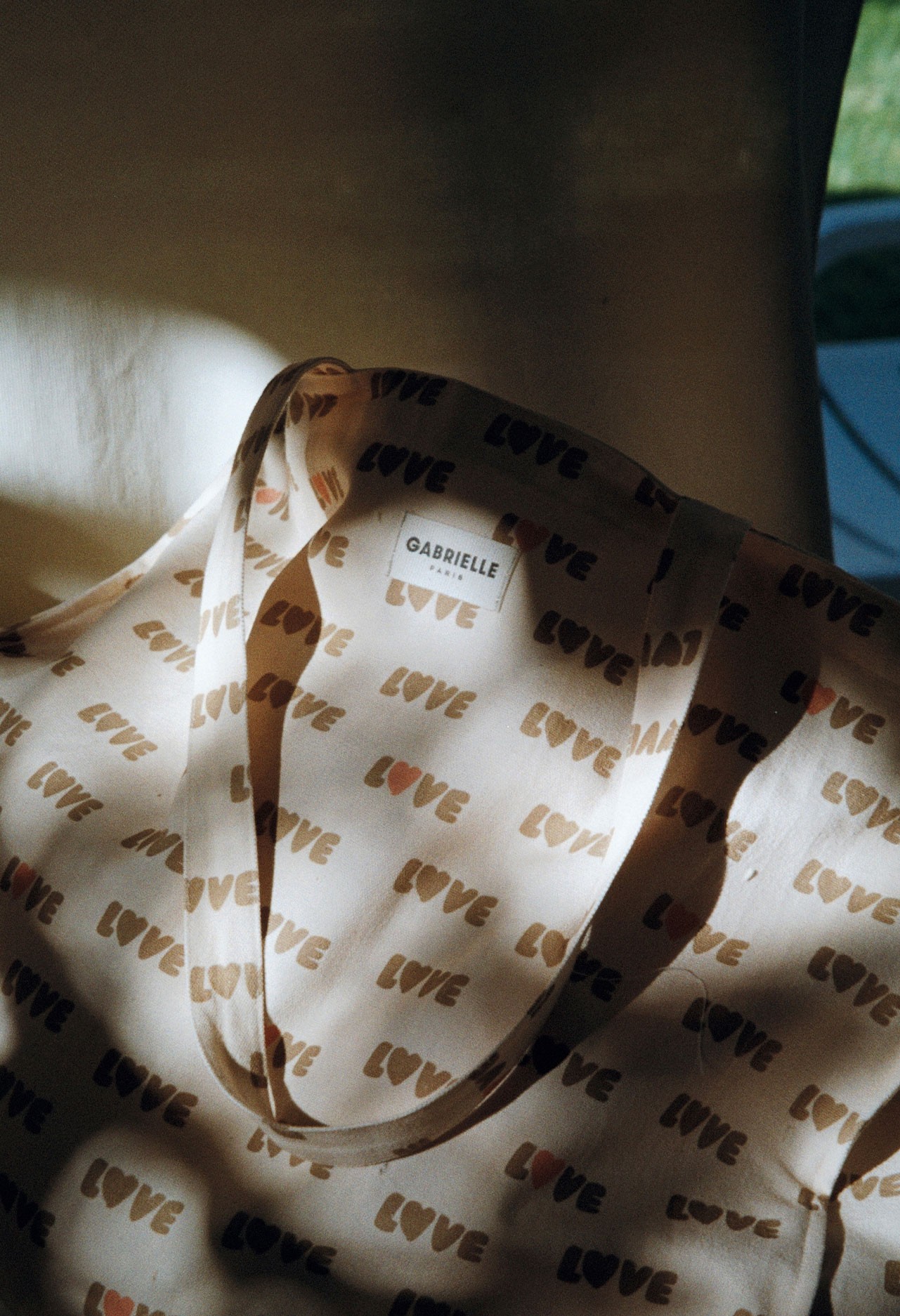 Sac Week-end en coton, Love, GABRIELLE PARIS