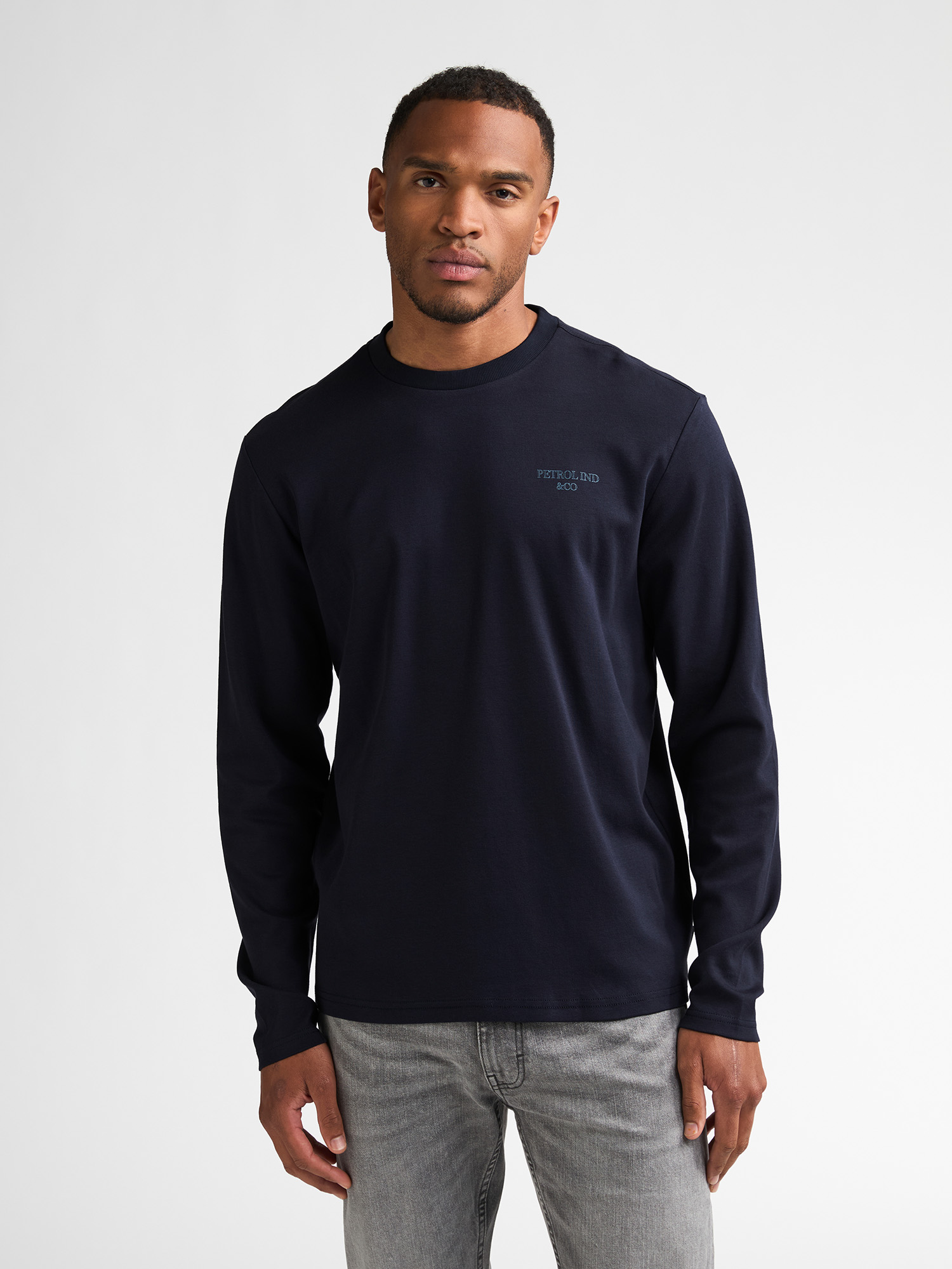 T-shirt manches longues en coton miller, PETROL INDUSTRIES