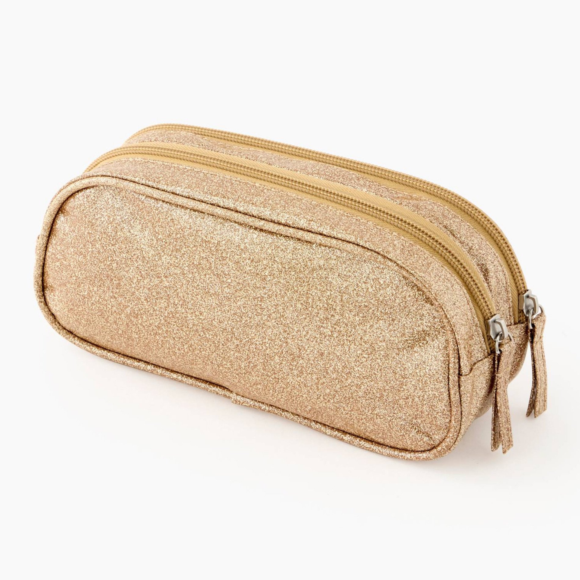 Trousse double compartiments paillettes, MONOPRIX
