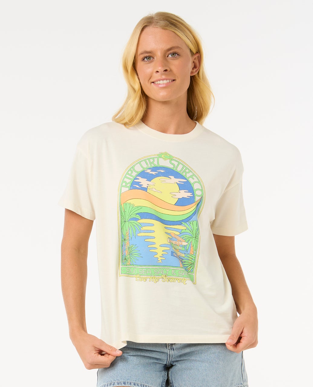 T-shirt SUN & SEA RELAXED TEE, RIP CURL