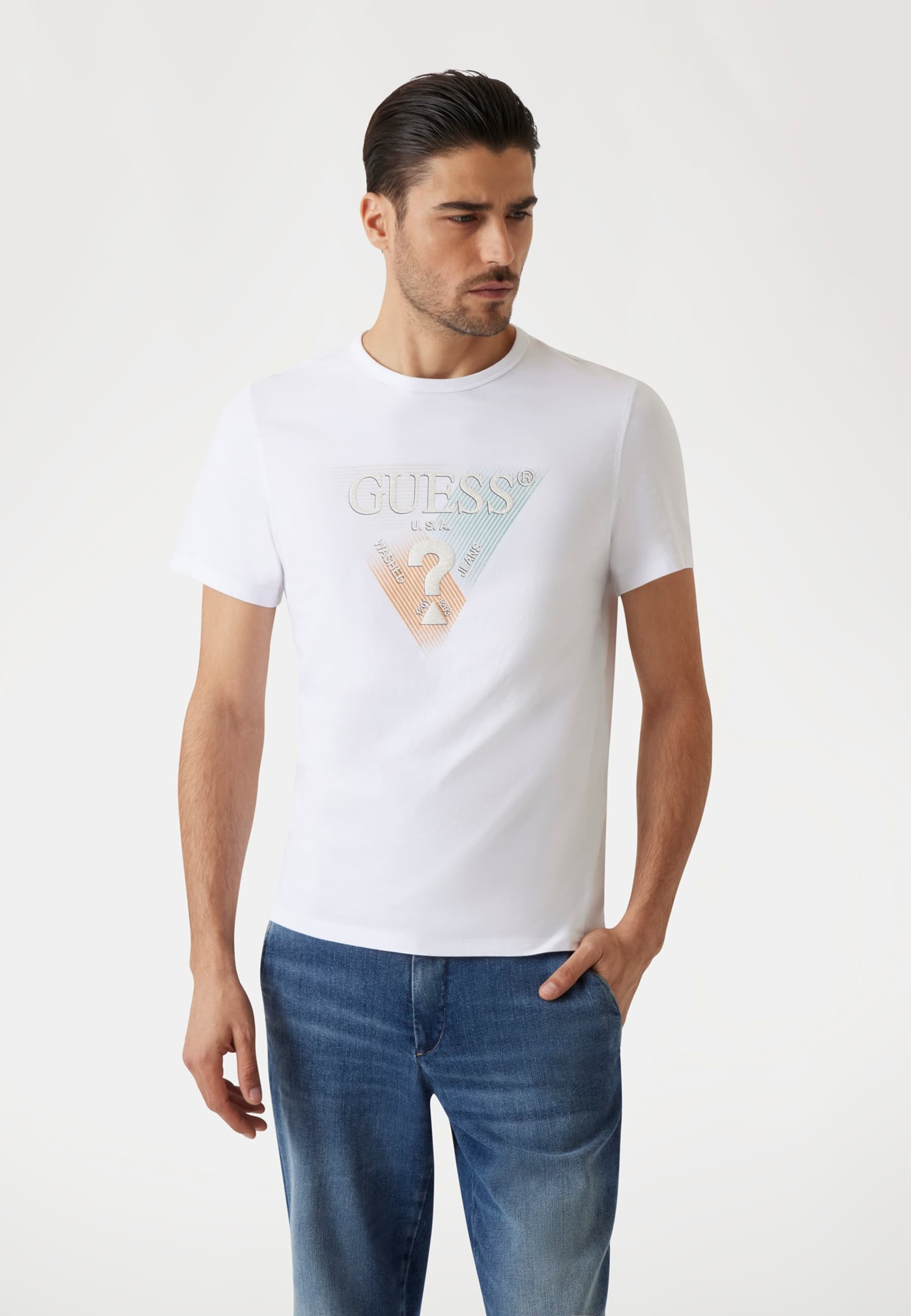 T-Shirt Triangle Frontal, GUESS