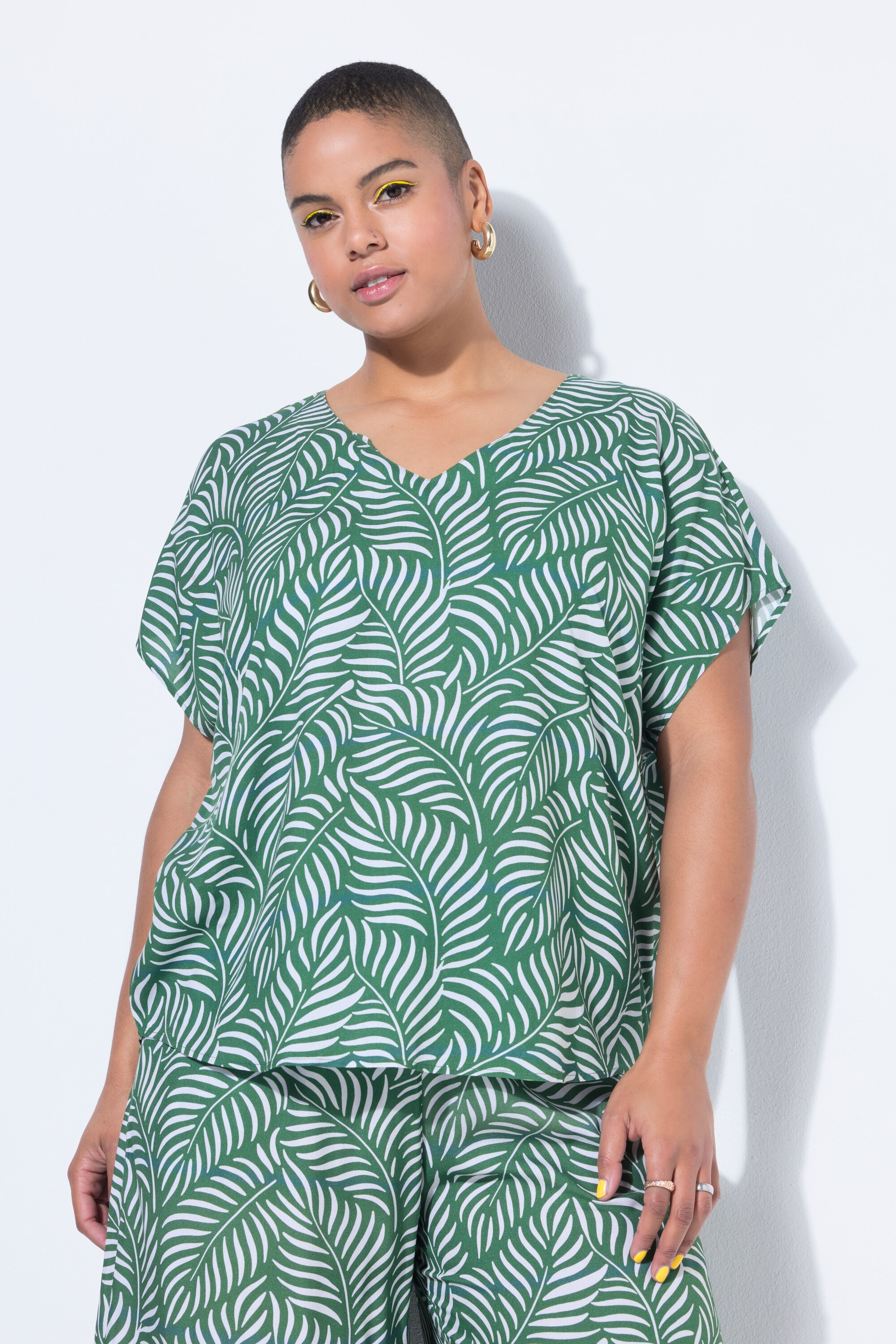 Blouse oversize, imprimé feuilles, STUDIO UNTOLD