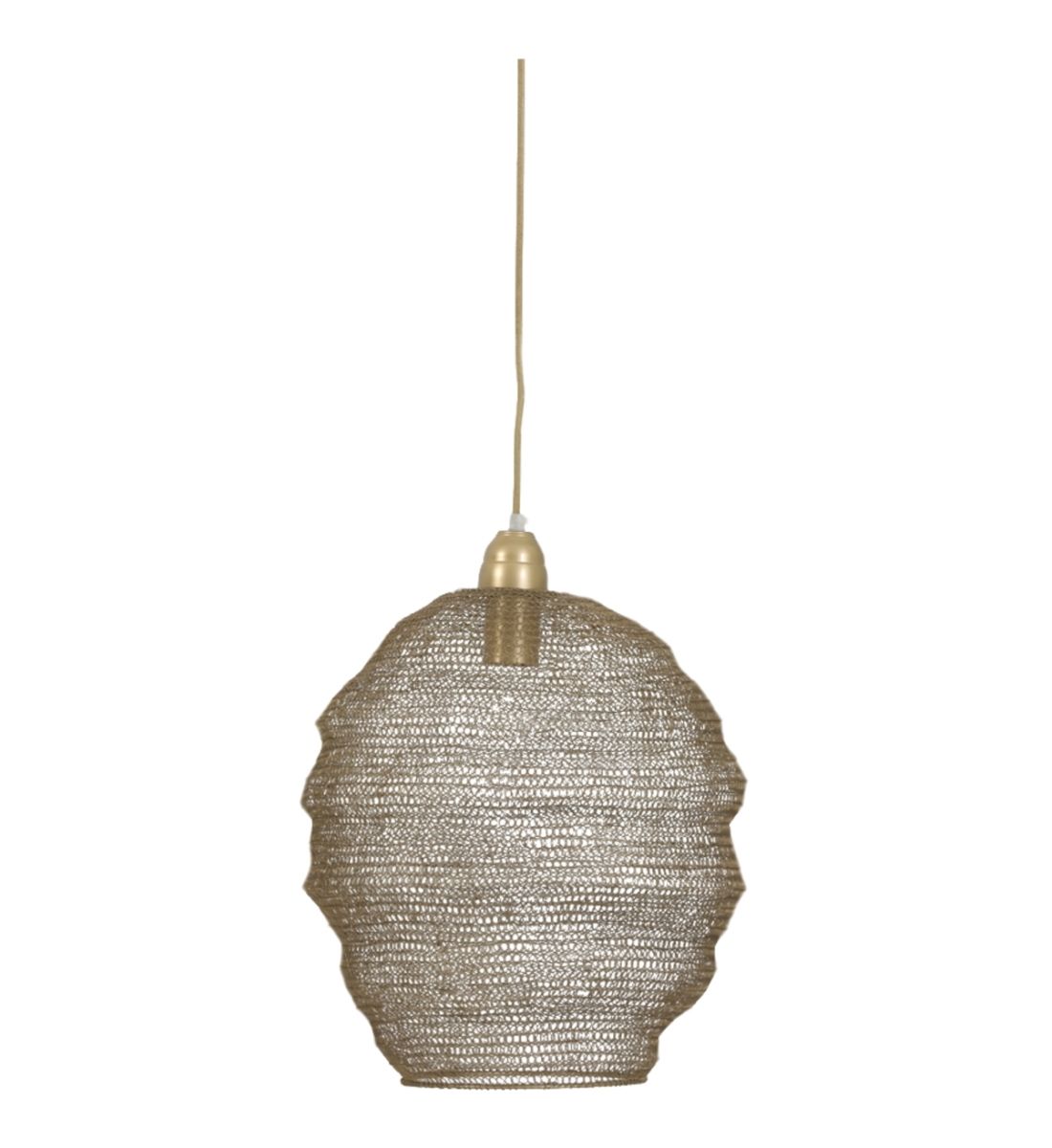 Suspension Nina Métal Bronze H42 X Ø38 Cm, LIGHT & LIVING 