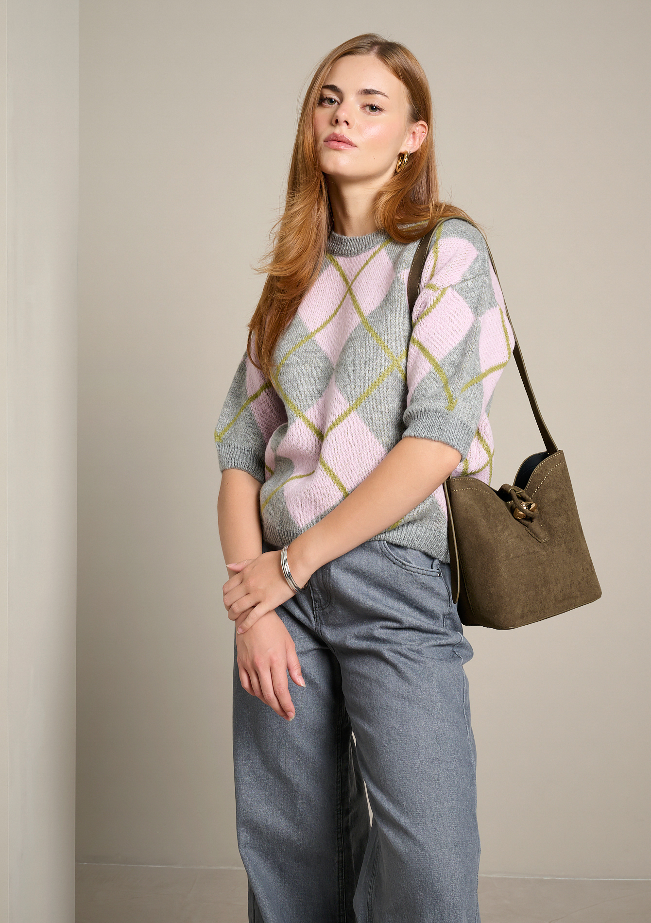Pull à motif losanges, LOLALIZA