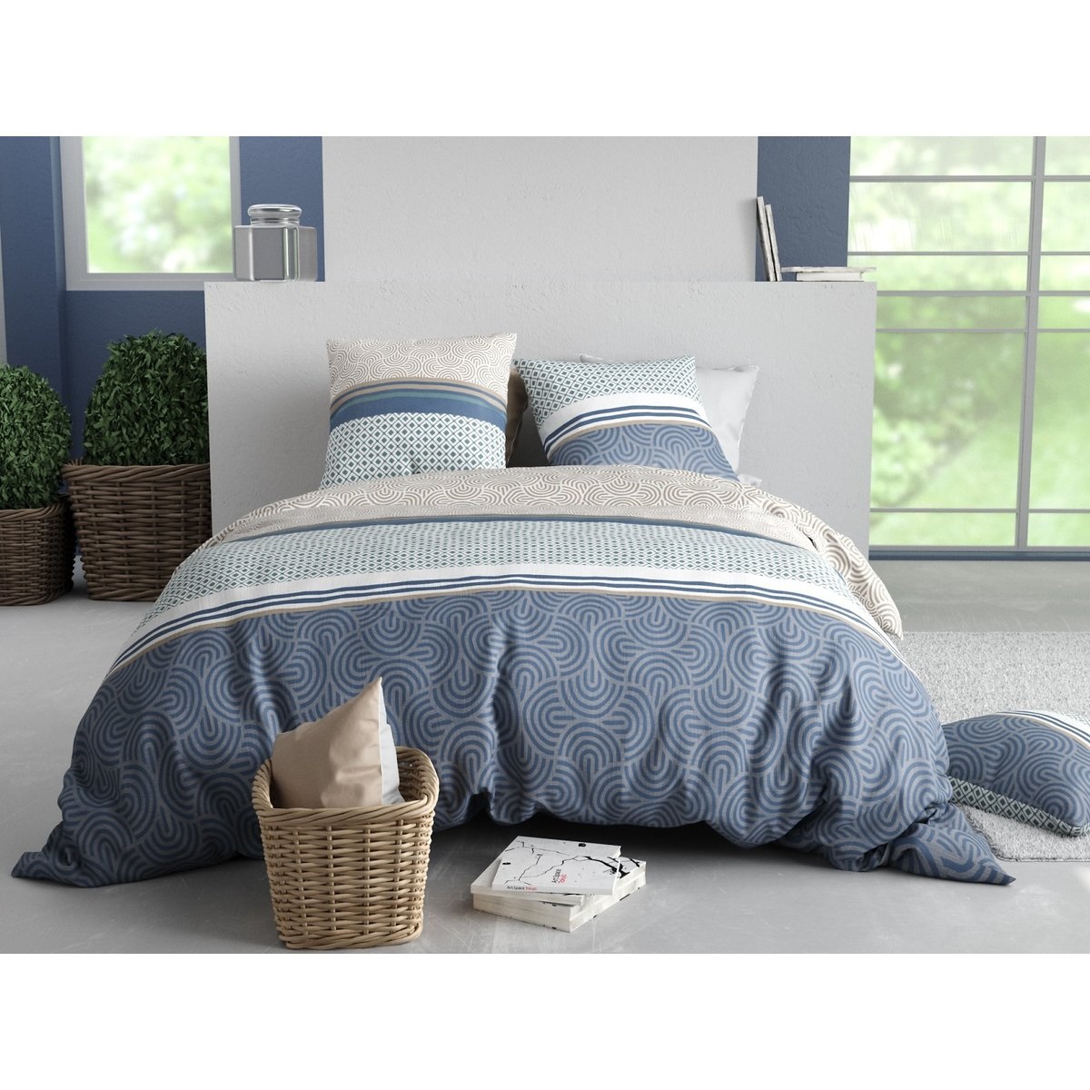 Housse couette + taie Canopia, EDEN