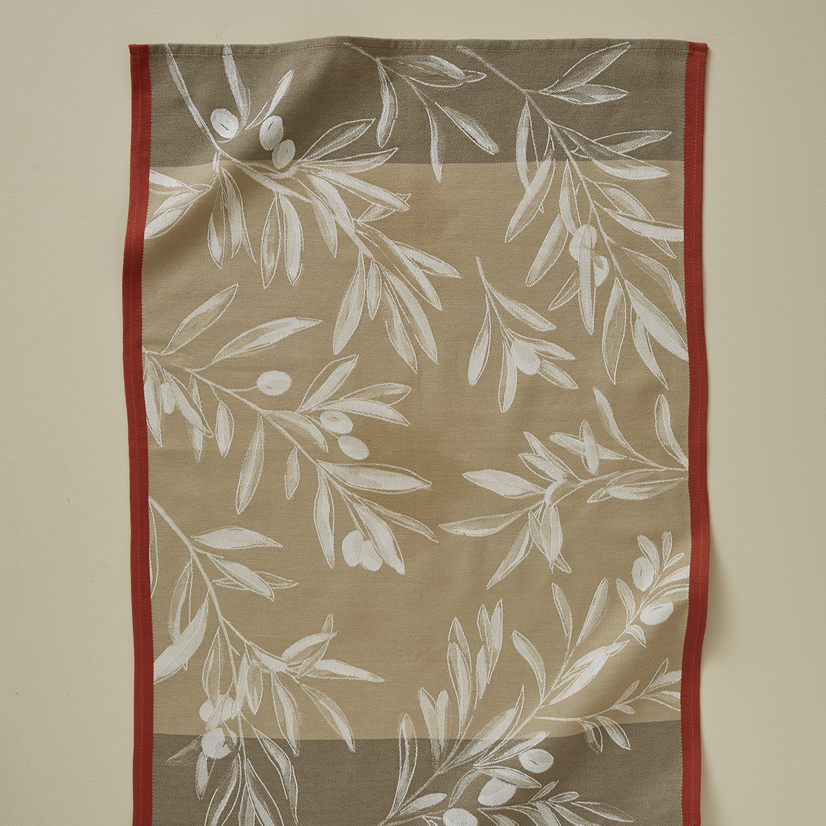 Torchon jacquard L'OLIVERAIE, SYLVIE THIRIEZ