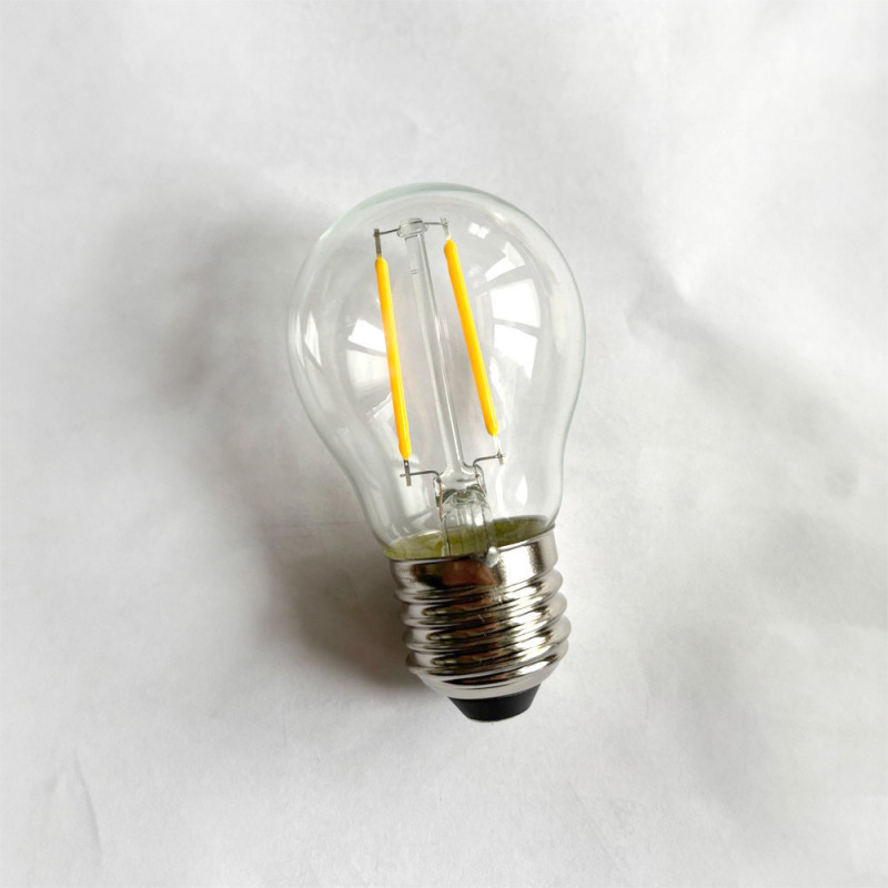 Ampoule filament E27 2W Blanc Chaud pour guirlande guinguette, MILLUMINE