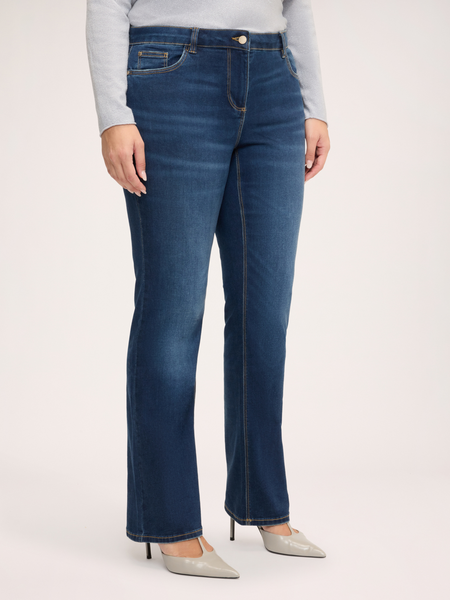 Jean regular délavage sombre washed, FIORELLA RUBINO