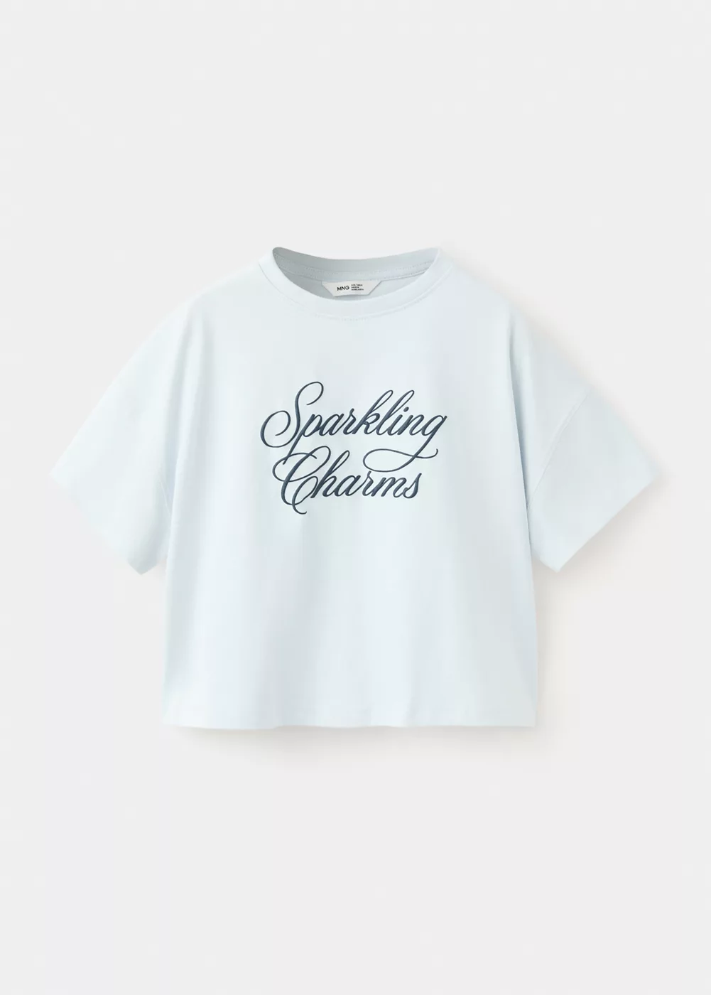 T-shirt coton détail imprimé, MANGO KIDS
