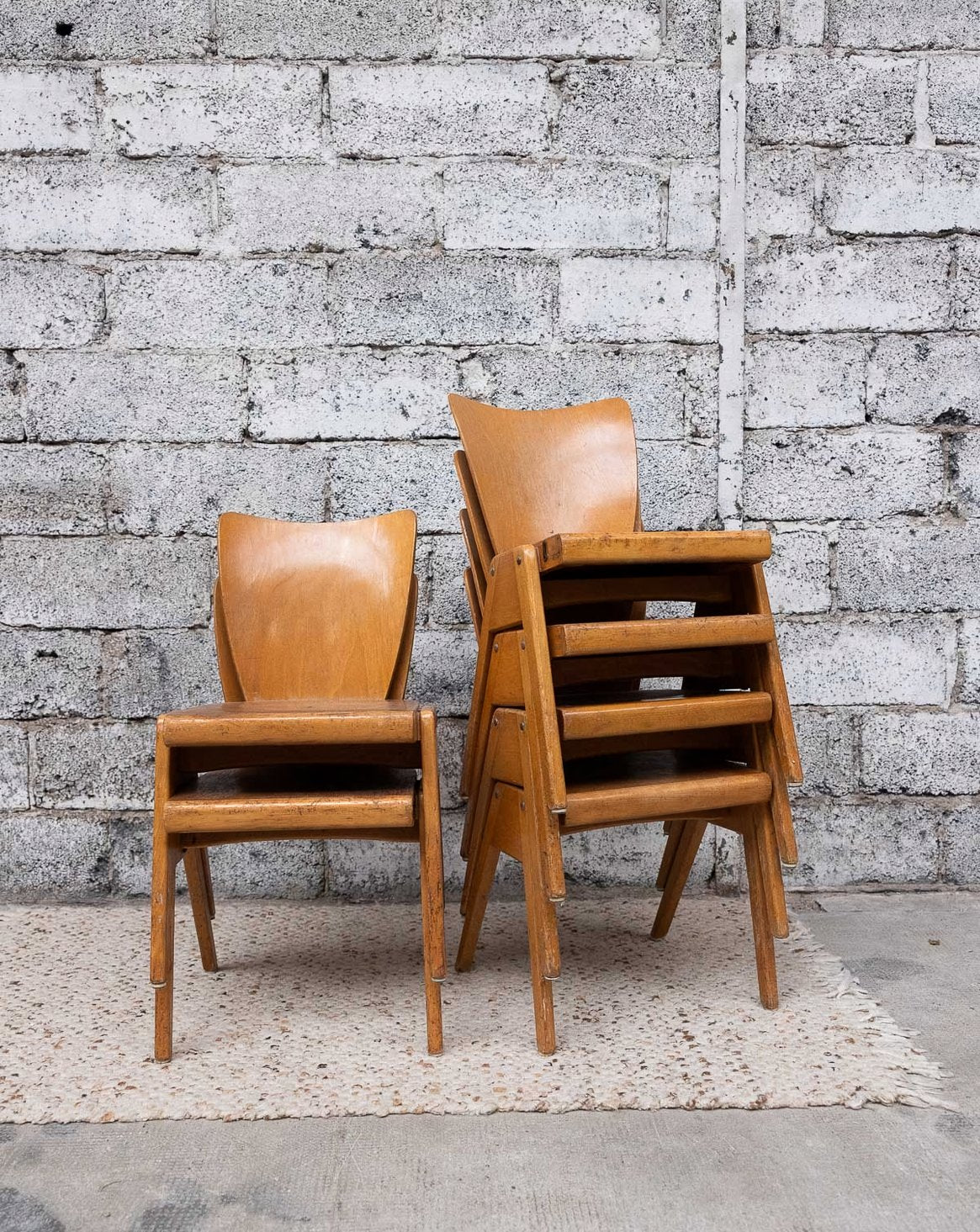 Paire de 2 chaises de design Alma N°1778 - Bon état, DEBONGOUT