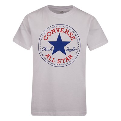 Logo Print Cotton T-Shirt with Short Sleeves, 8-15 Years CONVERSE
