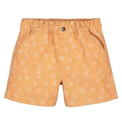 Palm Tree Print Shorts in Cotton, 3-12 Years LA REDOUTE COLLECTIONS