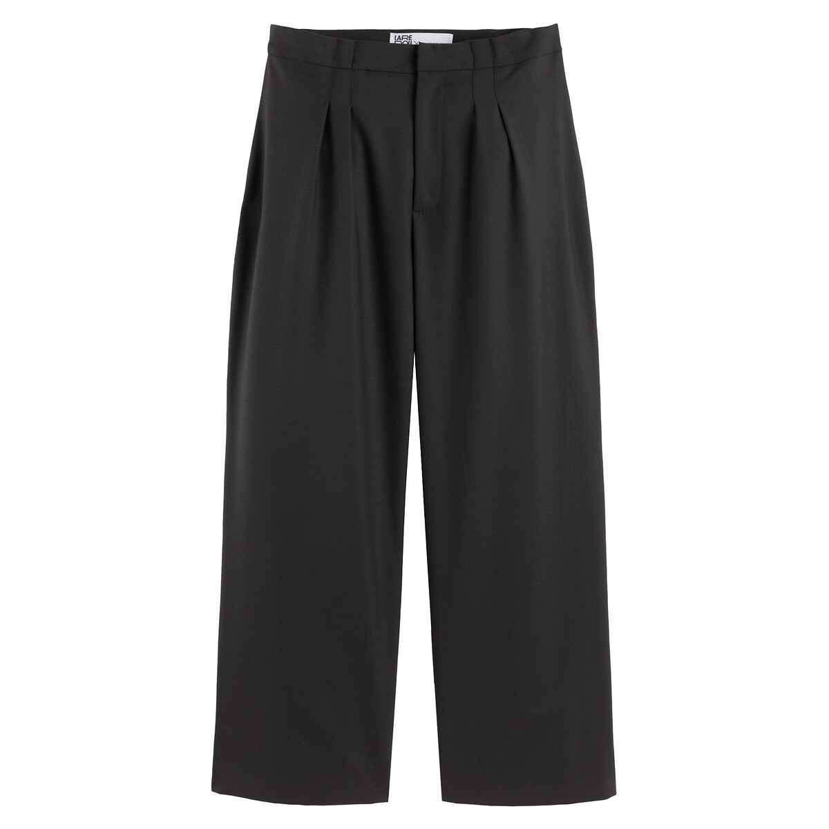 Loose Fit Trousers with Pleat Front, Length 29.5"