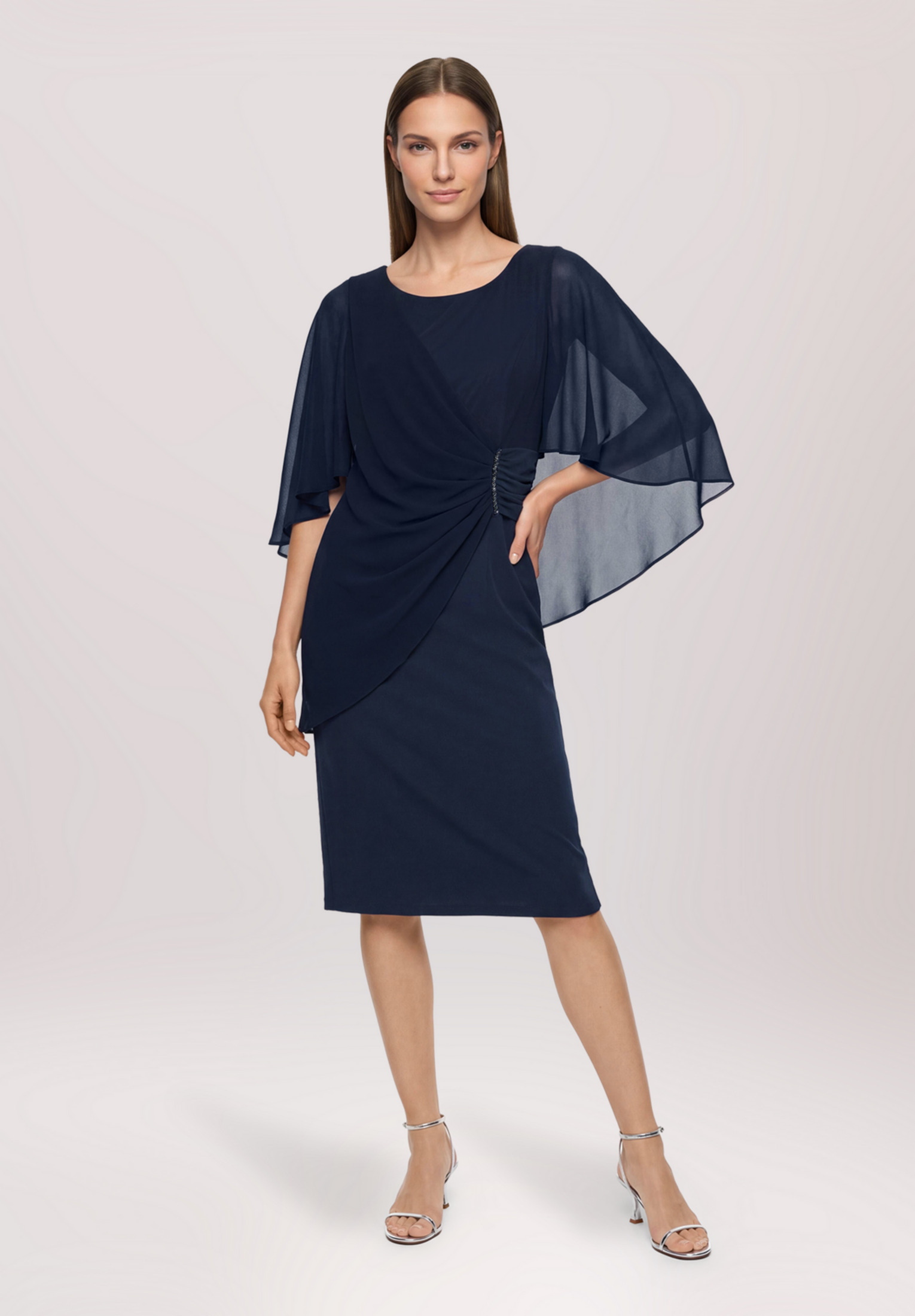 Robe de cocktail à fronce, VERA MONT