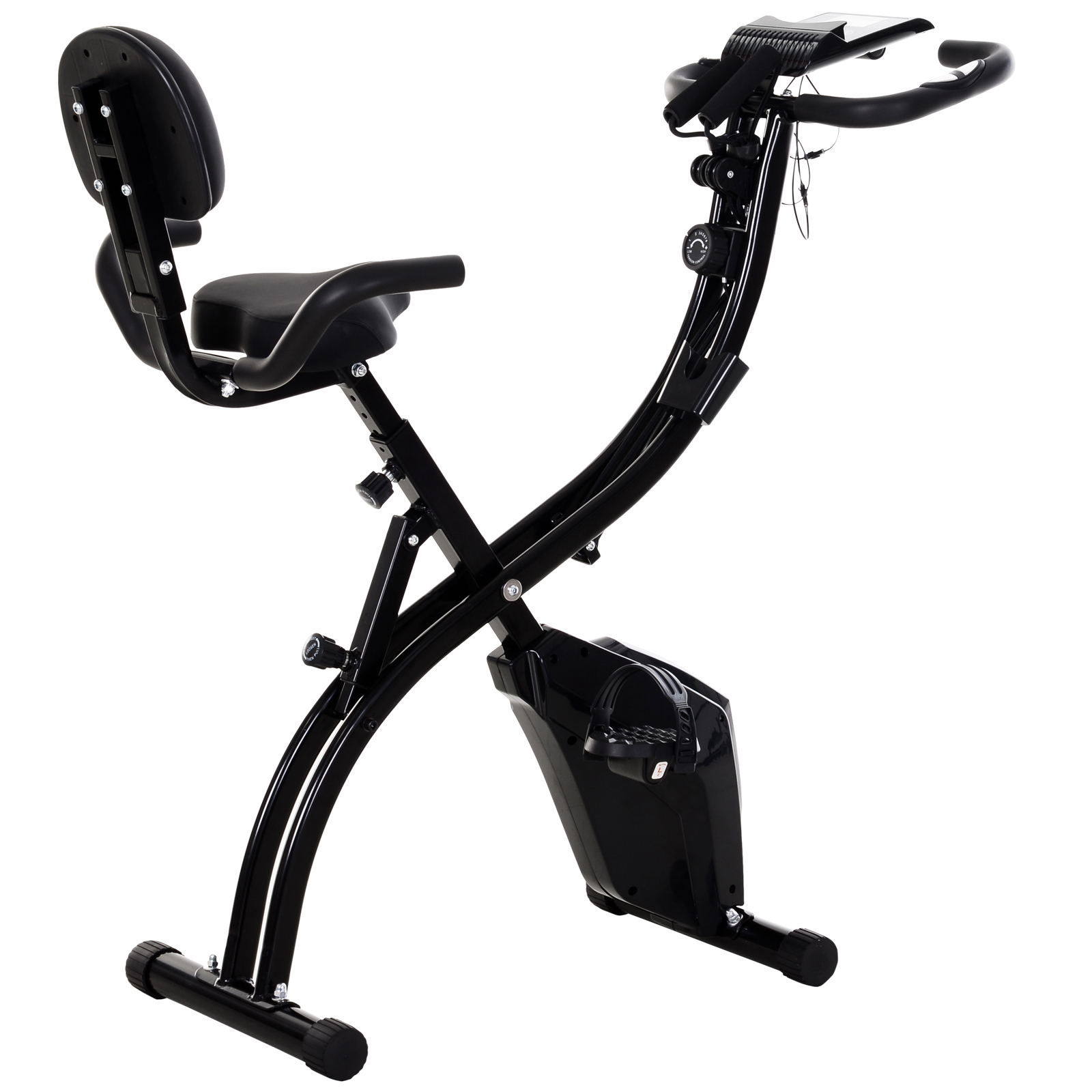 Vélo d'appartement cardio fitness pliable, HOMCOM