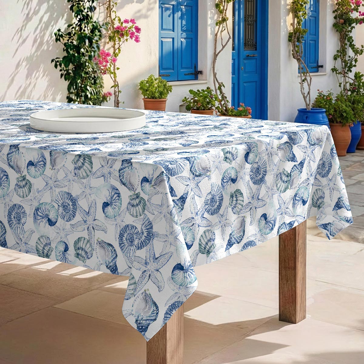 Nappe anti-taches Shell - coton 100% -, NAF NAF HOME
