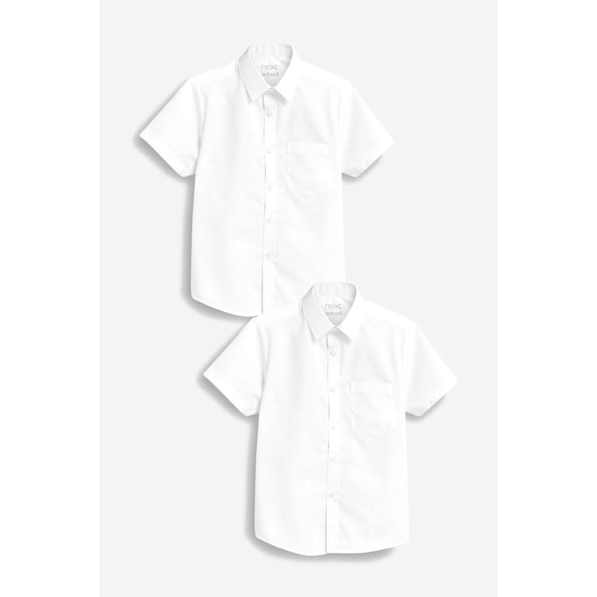 Chemise d'école manches courtes, lot de 2, NEXT