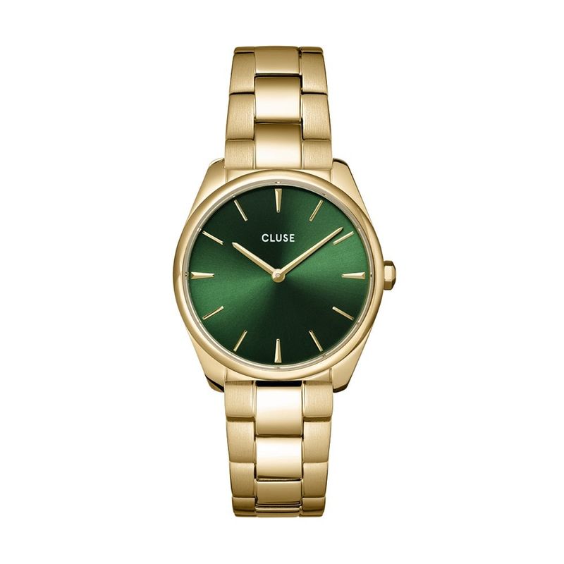 Montre analogique feroce petite dor vert dor Cluse La Redoute