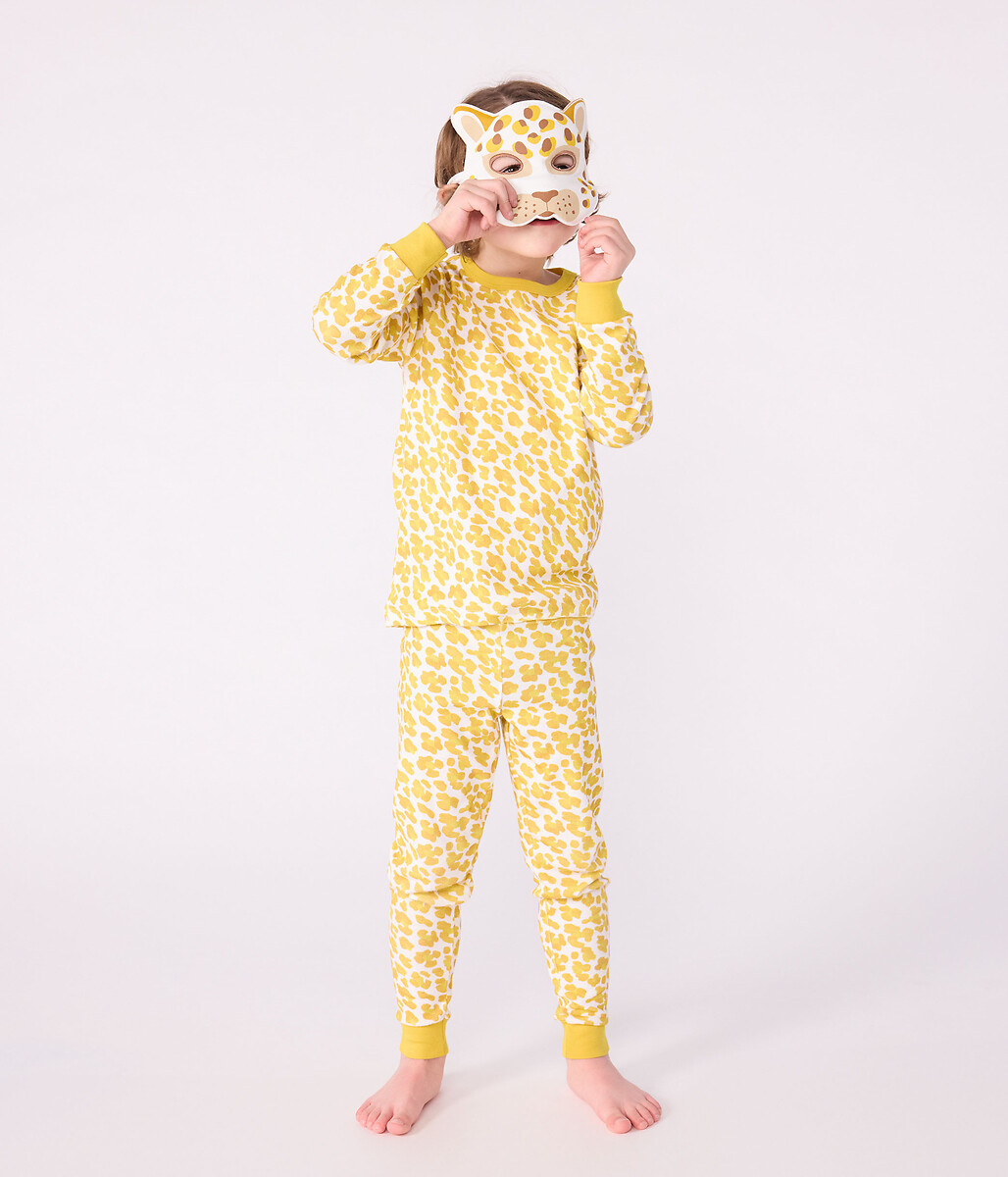 Pyjama déguisement enfant en coton imprimé léopard, PETIT BATEAU