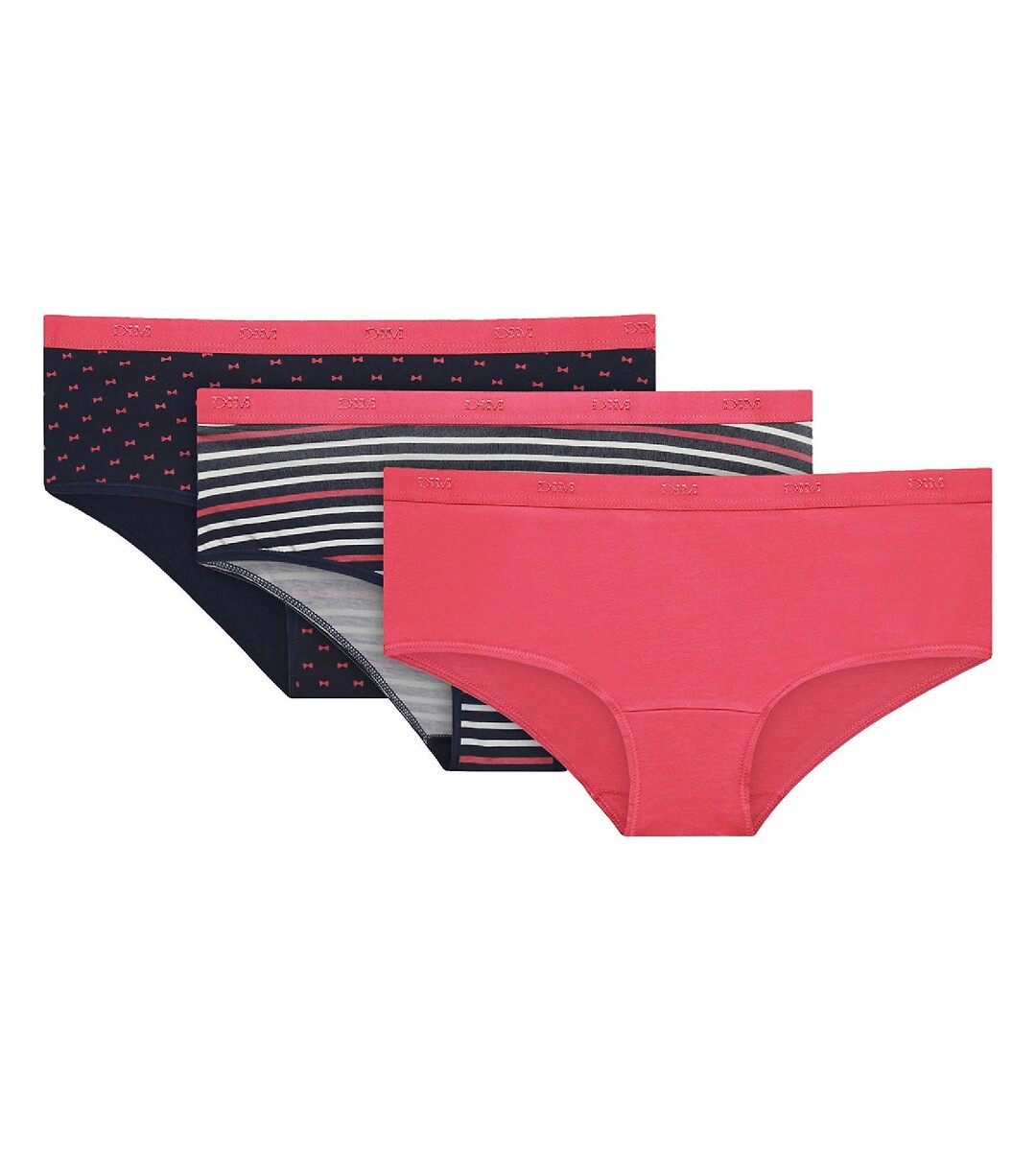 Lot de 3 Shorties les pockets coton stretch, DIM