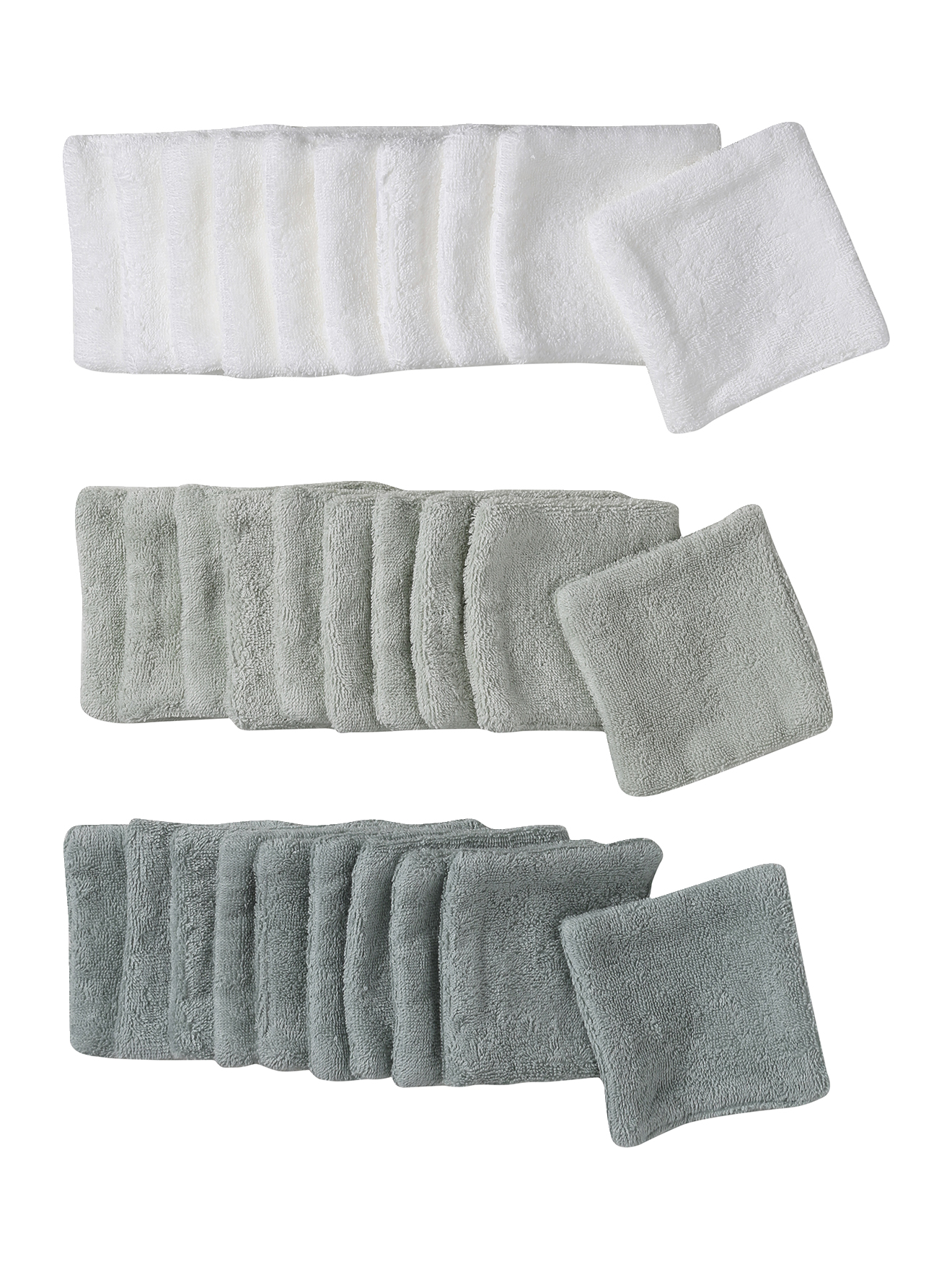 Lot de 30 lingettes lavables + pochon, VERTBAUDET
