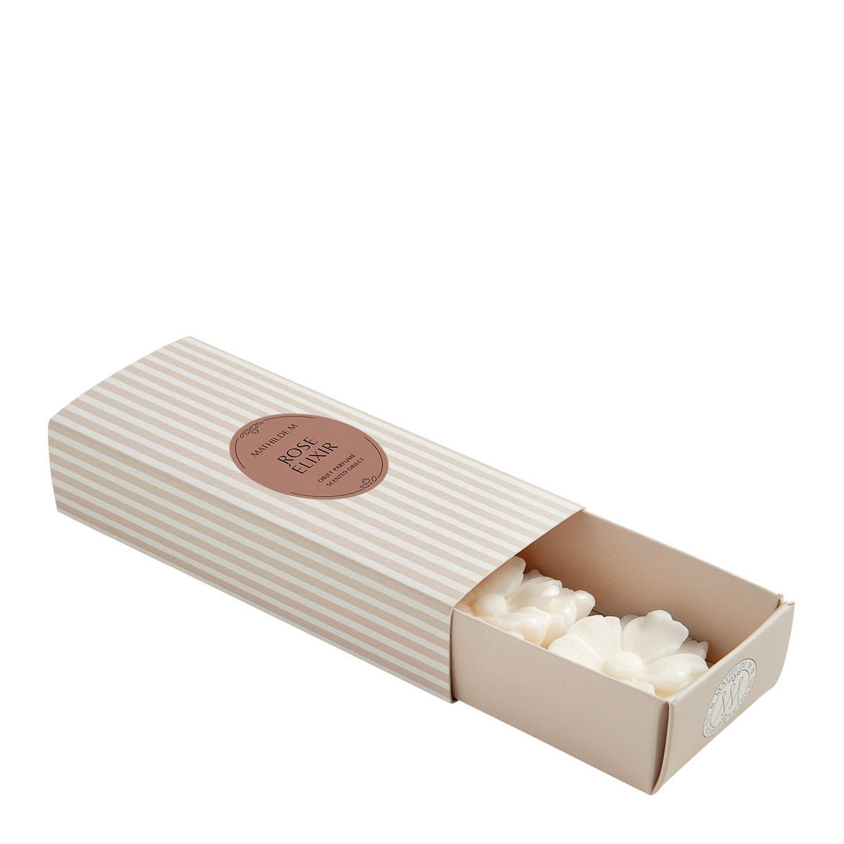 Coffret de 3 décors fondants en cire parfumée - ROSE ÉLIXIR, MATHILDE M