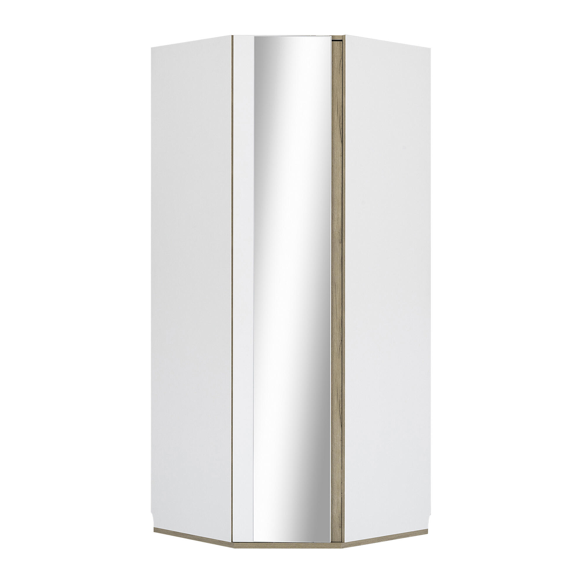 Dressing d'angle avec porte miroir et rangements, GAMI