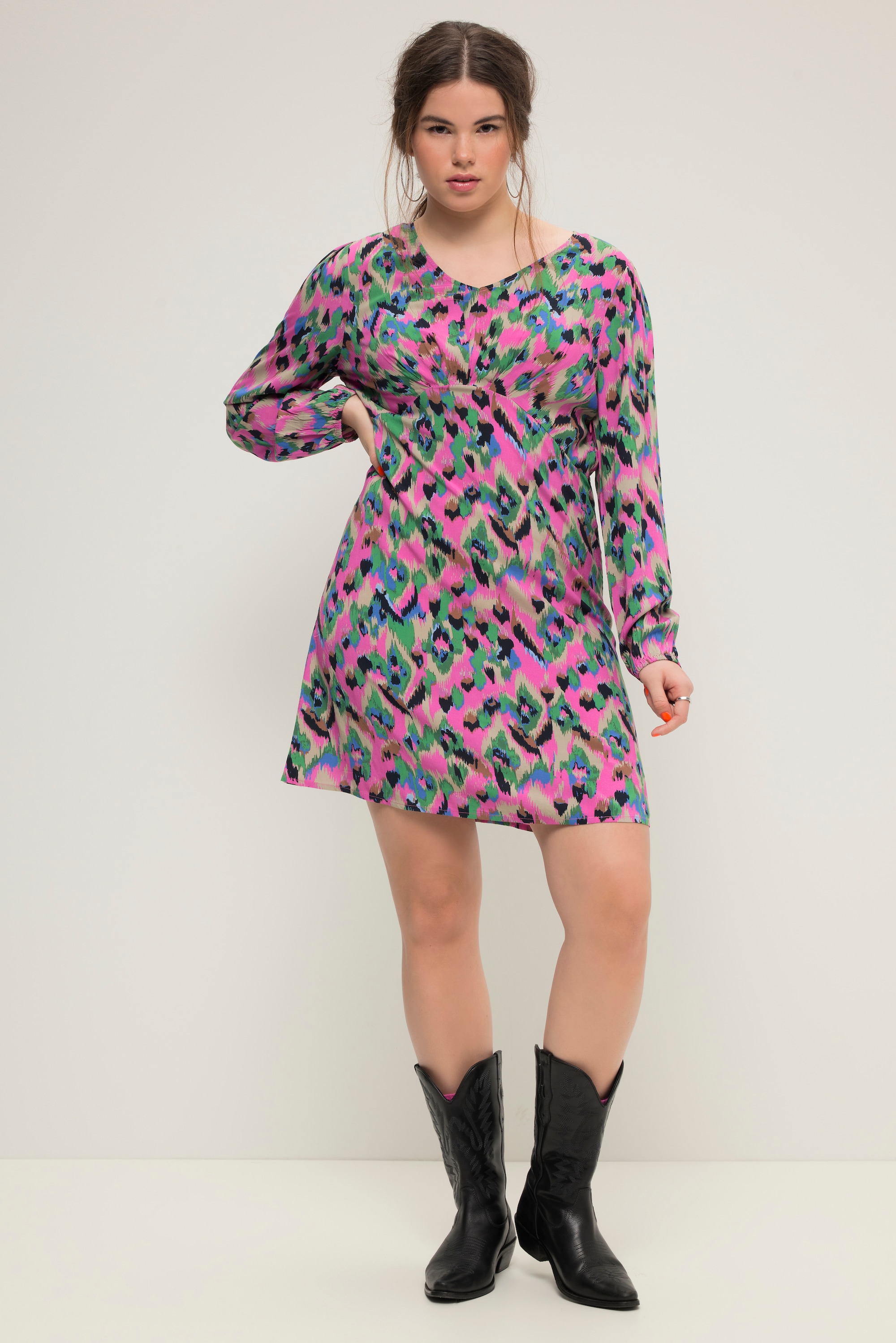 Robe mini coupe fitted avec imprimé coloré, STUDIO UNTOLD