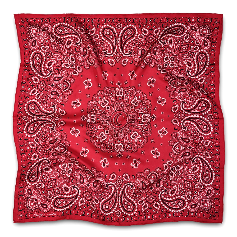 Foulard 100% pure soie, EMILY'S PILLOW