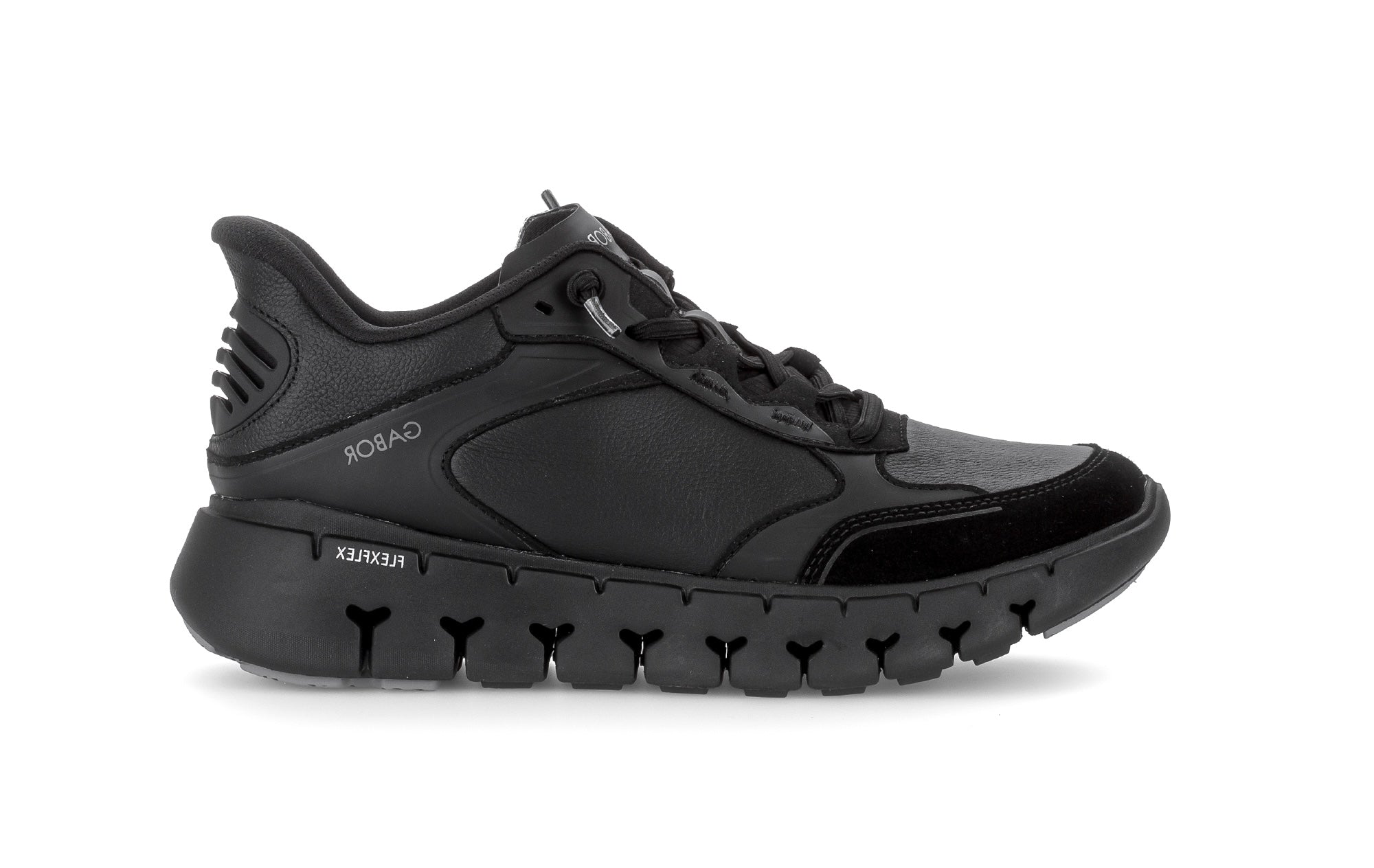 Baskets en cuir imprimé à talon compensé, GABOR